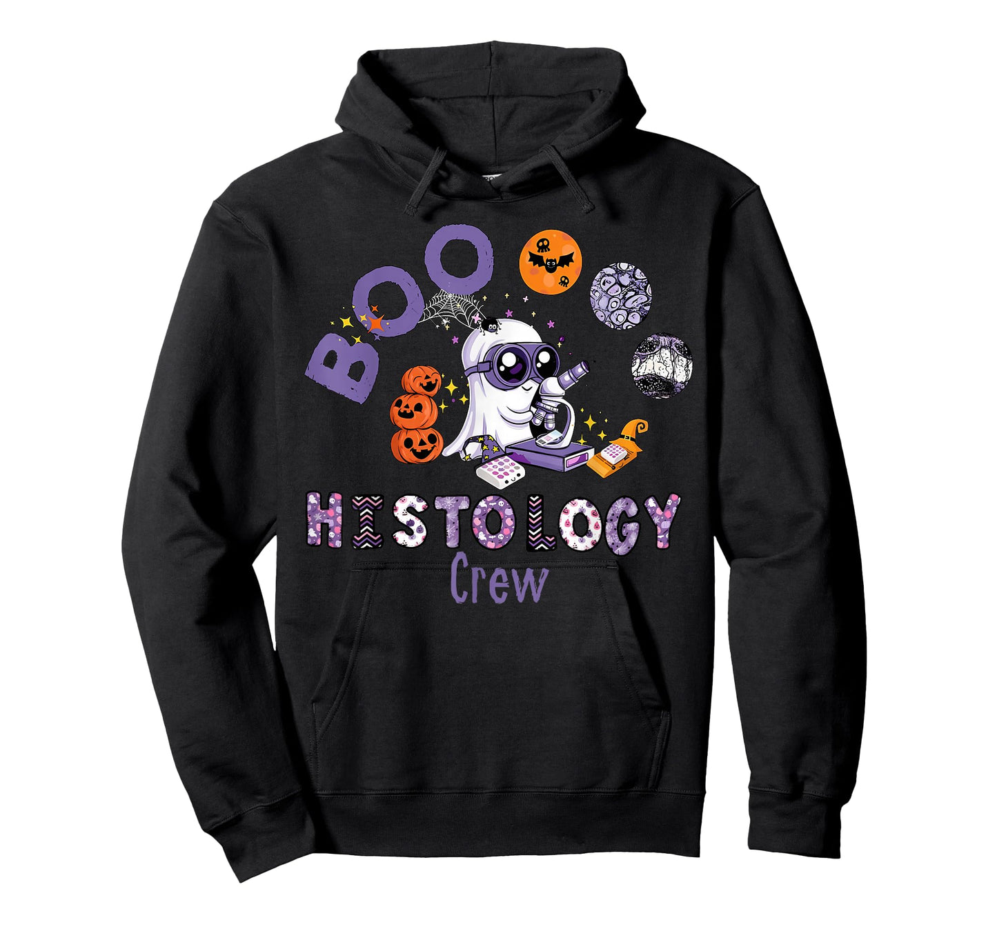Boo Ghost Histology Crew Halloween Spooky Pathologist T-Shirt