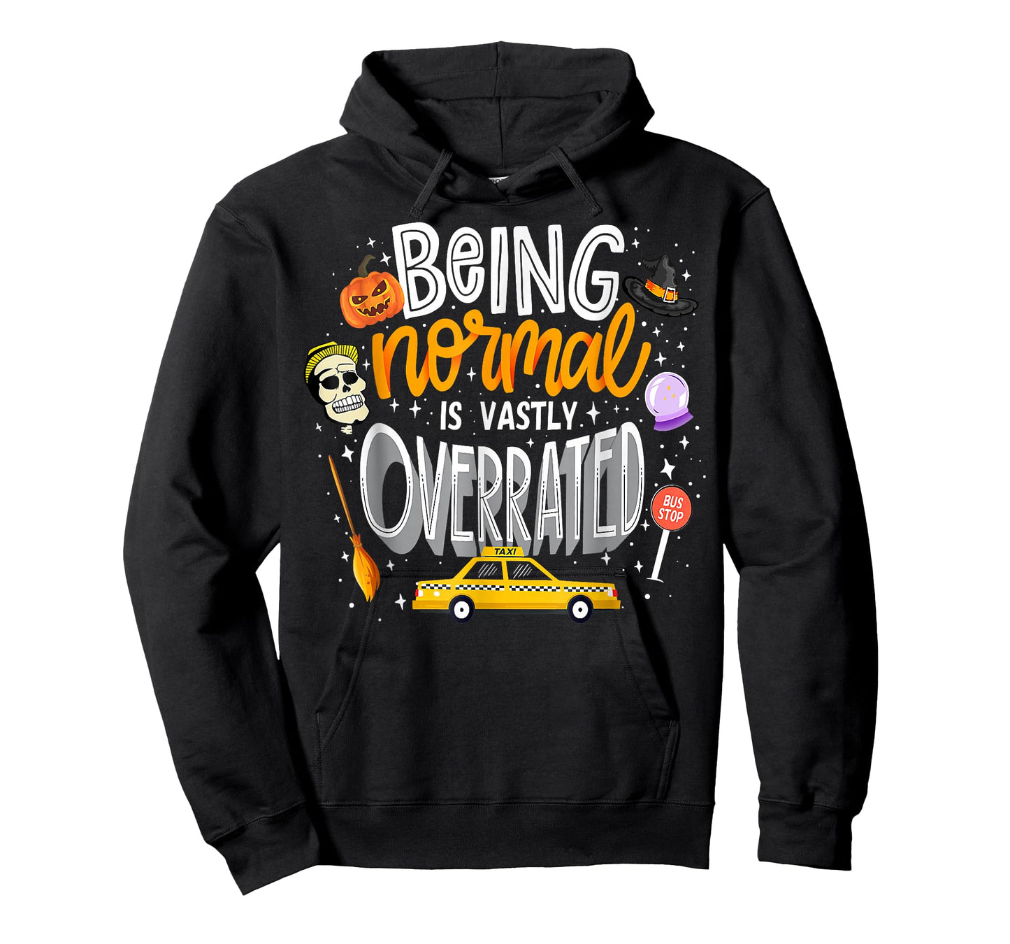 Being Normal Is Vastly Overrated Funny Vintage Halloween T-Shirt