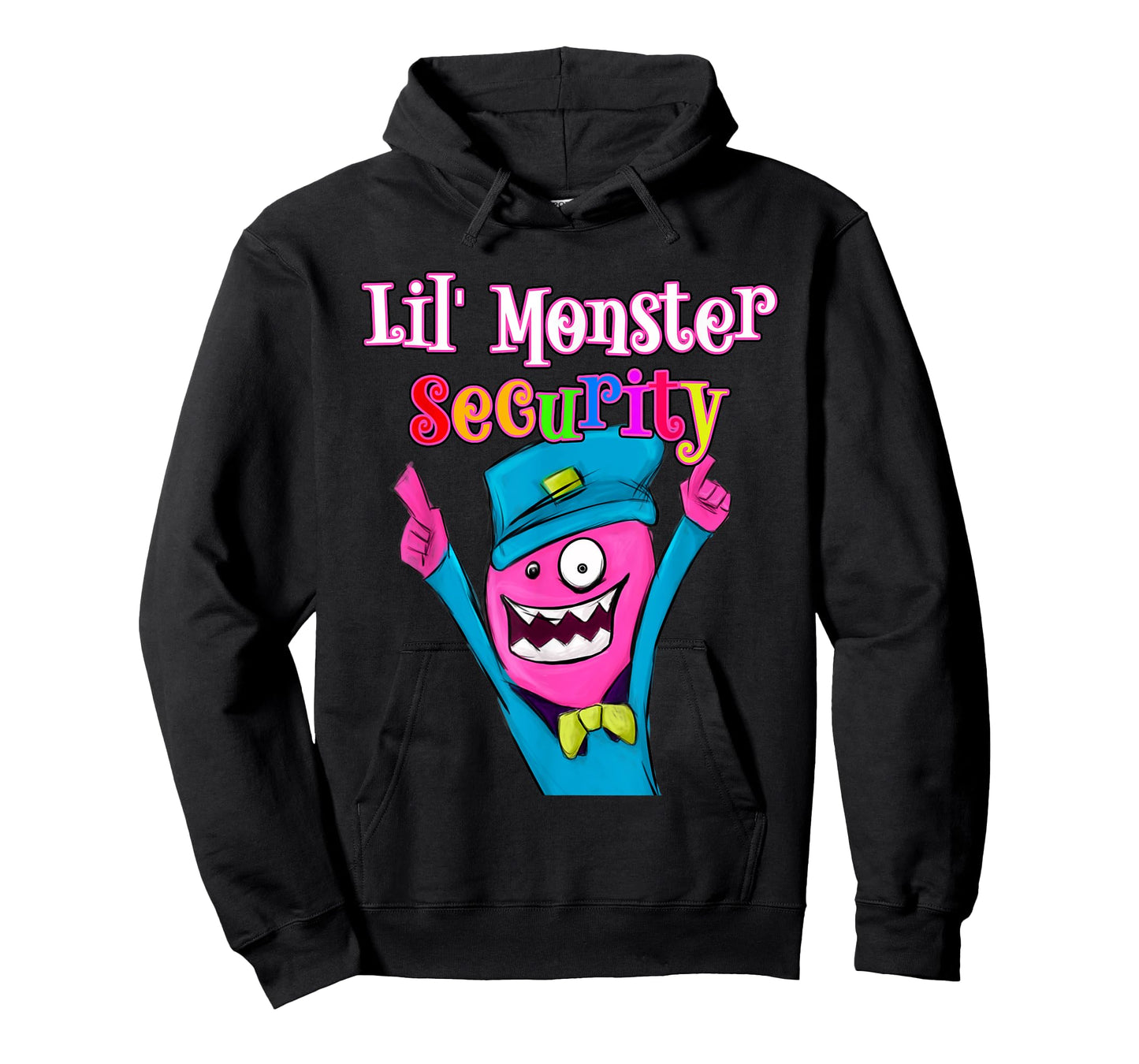 Halloween Dad Mom Daughter Adult , Lil' Monster Security T-Shirt
