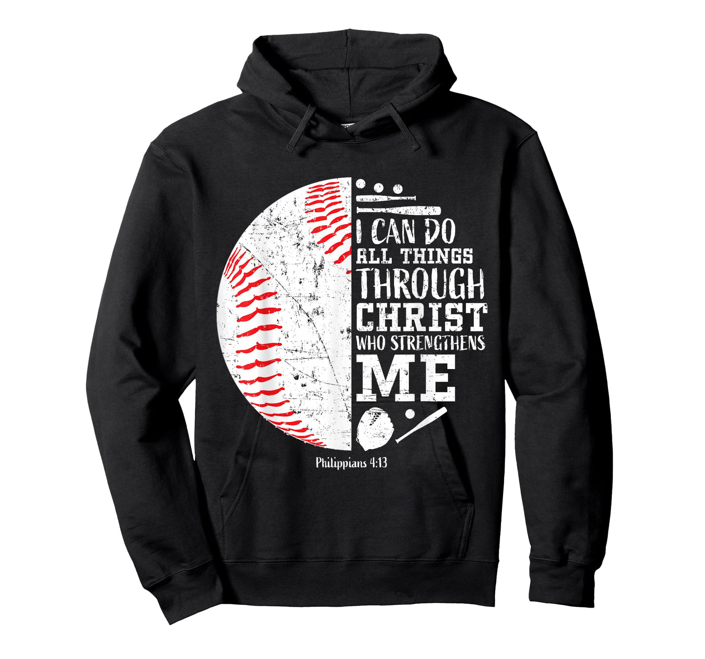 Christian Baseball I Can Do All Things Religious Verse Gifts T-Shirt