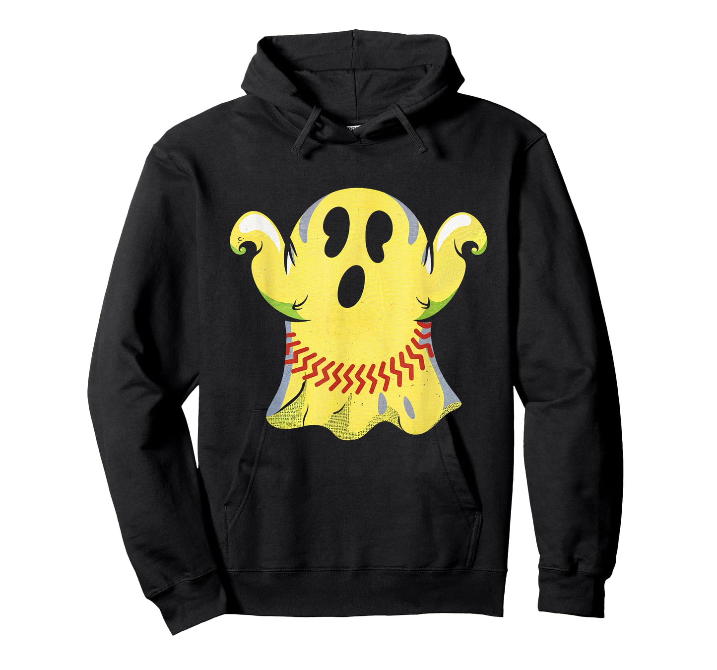Ghost Softball Halloween Sport Spooky Fun Team T-Shirt