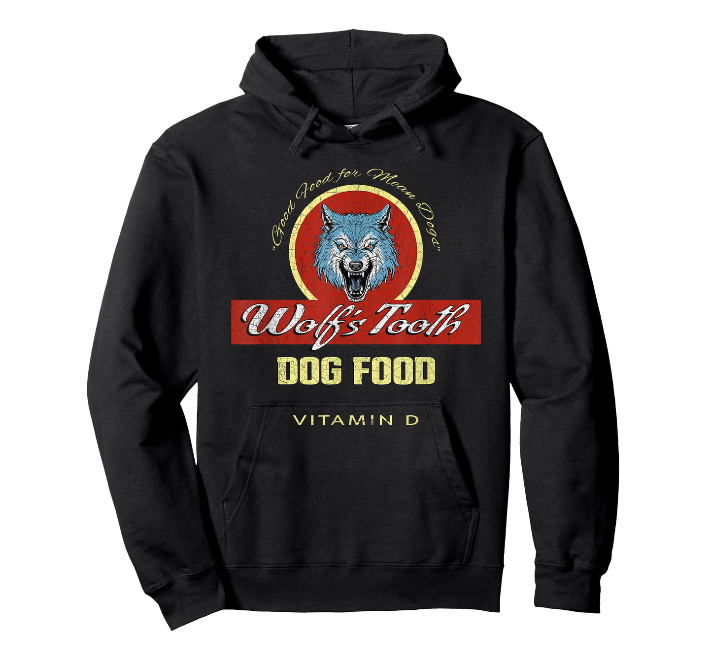Wolf's Tooth Dog Food | Classic Hollywood Movie Distressed T-Shirt