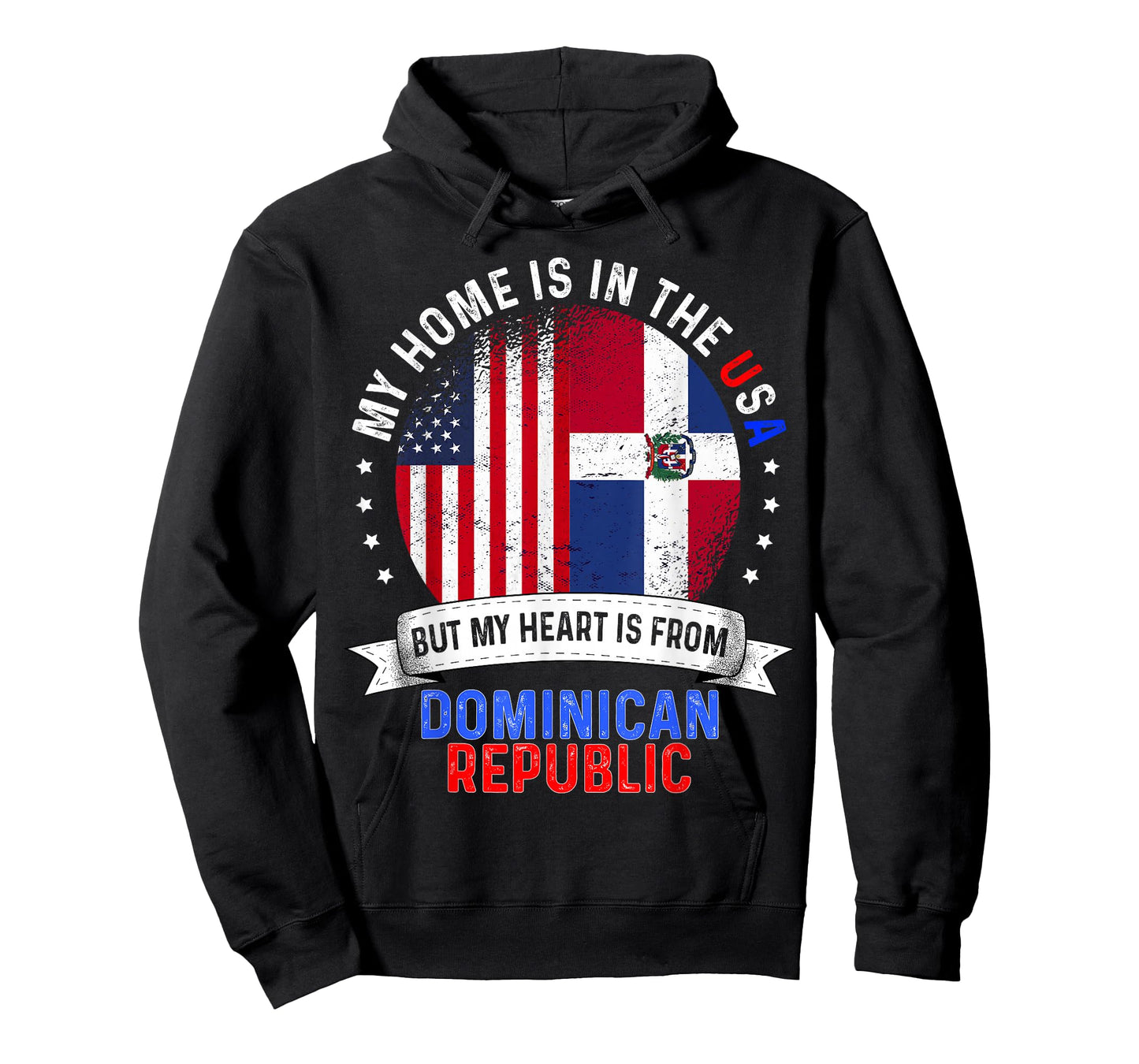 American Patriot Heart is from Dominican Republic Flag T-Shirt