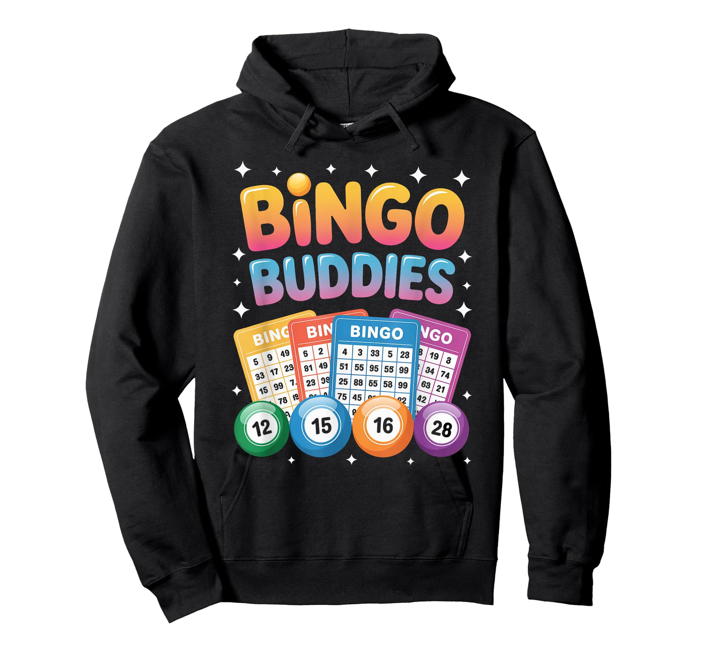 Bingo Buddies Friends Game Lucky Numbers Fun Social Winner T-Shirt