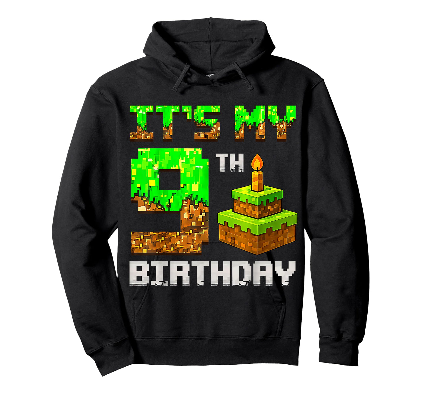 It's My 9th Birthday Game Pixel 9 Year Old Birthday Boy T-Shirt