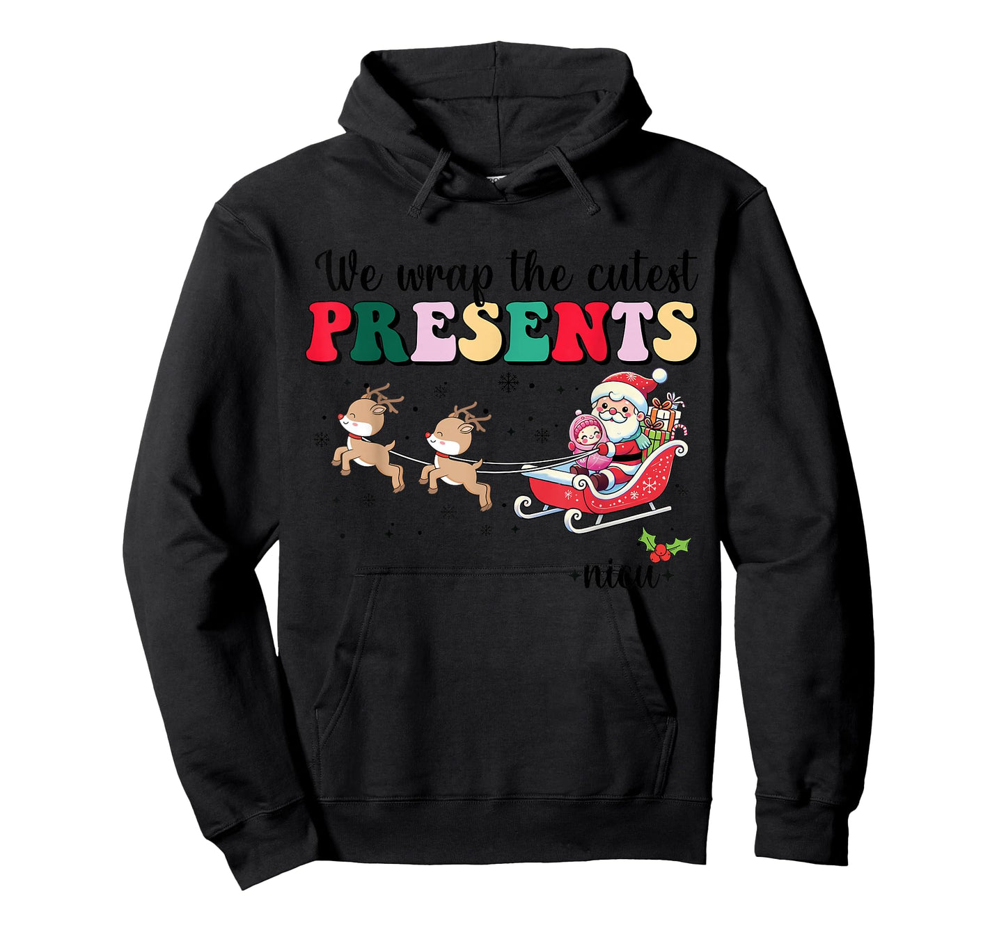 We Wrap The Cutest Presents Nicu Christmas Swaddled Babies T-Shirt