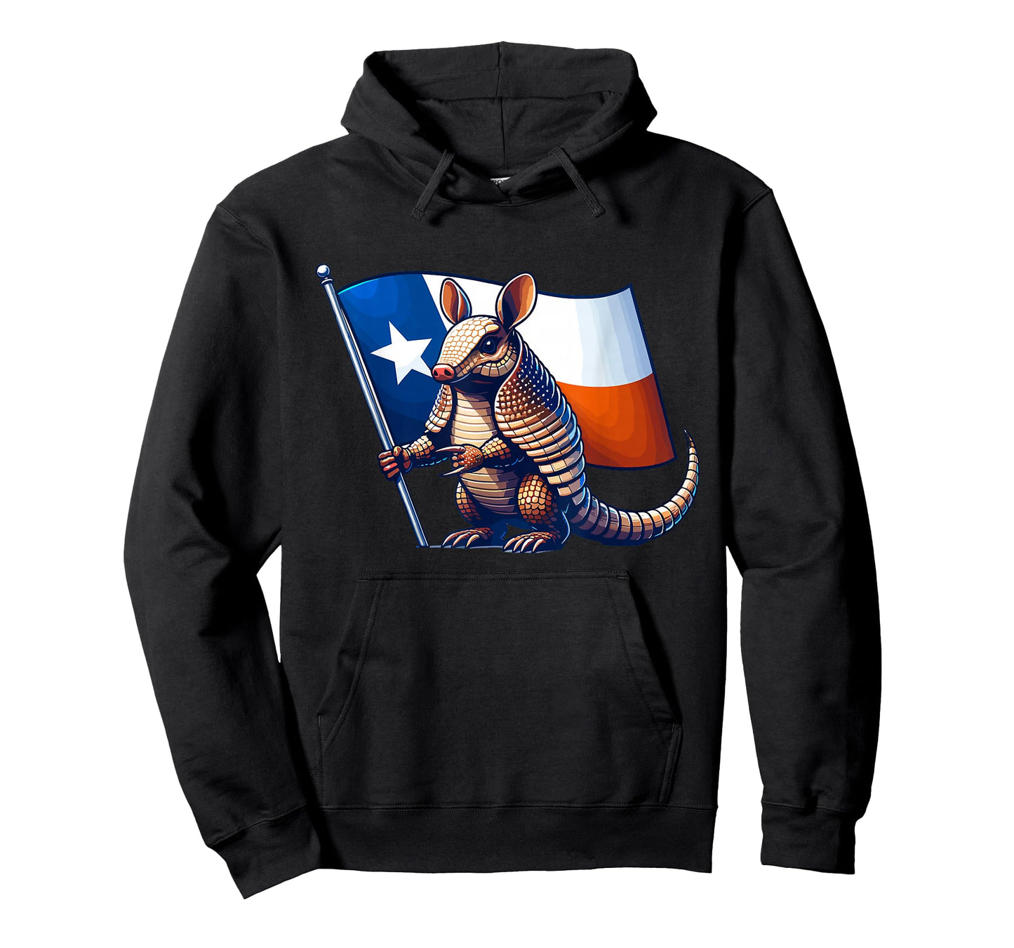 Armadillo with the Flag of Texas T-Shirt