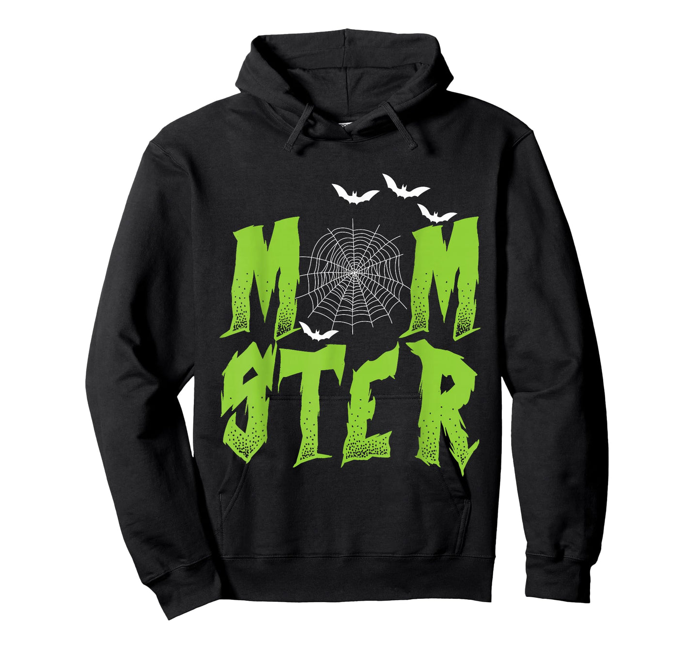 Halloween MOMster Bats Spider Web Mum Monster Mother Women T-Shirt