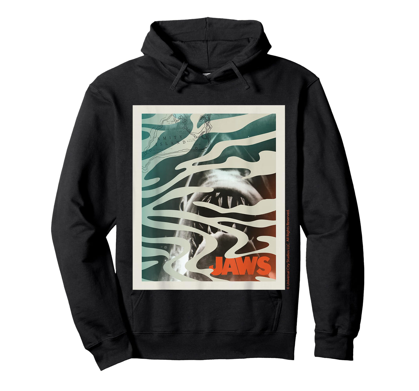Jaws 2025 Amity Island Poster Design T-Shirt