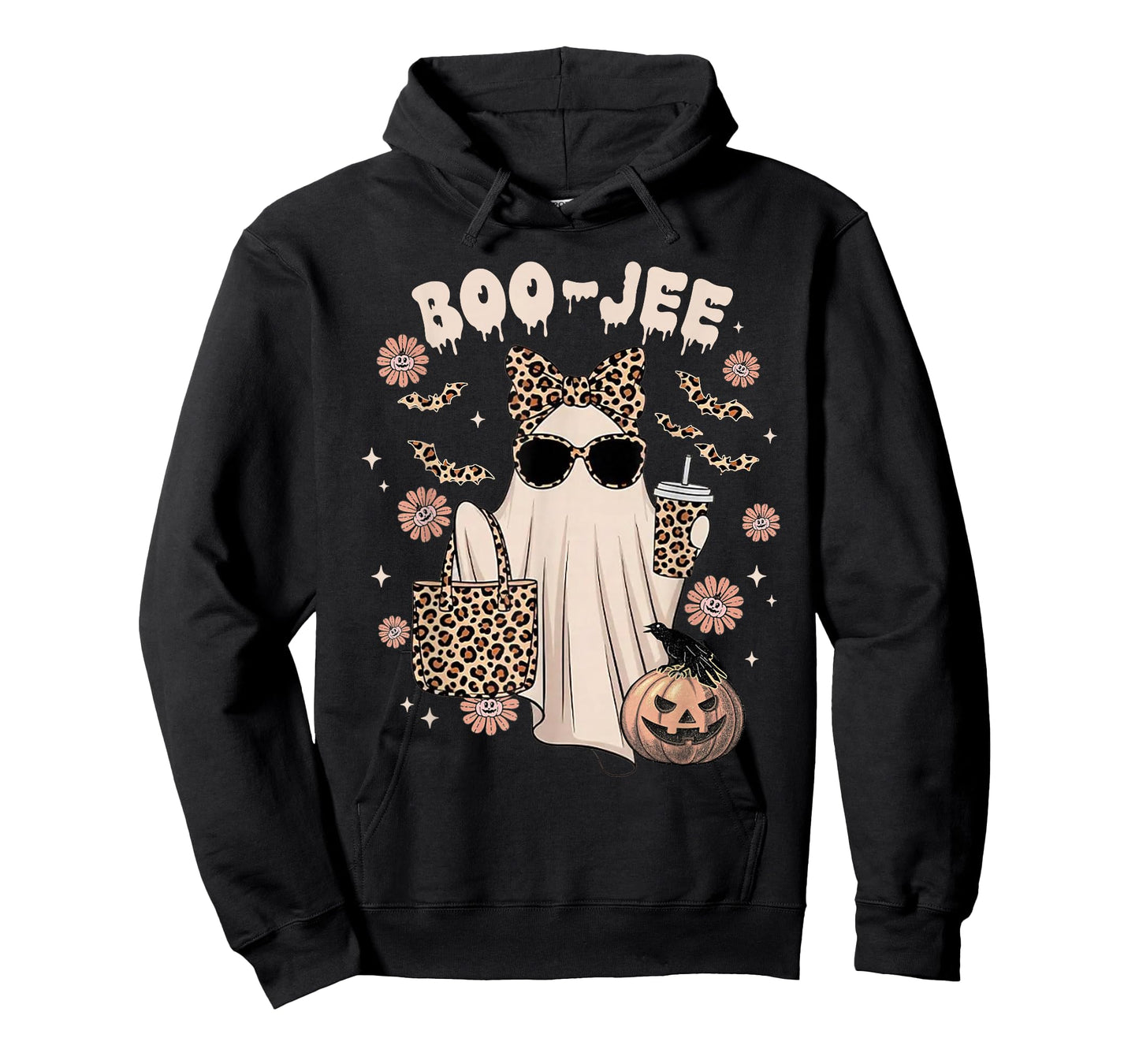 Boo JEE Ghost Shirt Spooky Vibes Halloween Boujee Women T-Shirt