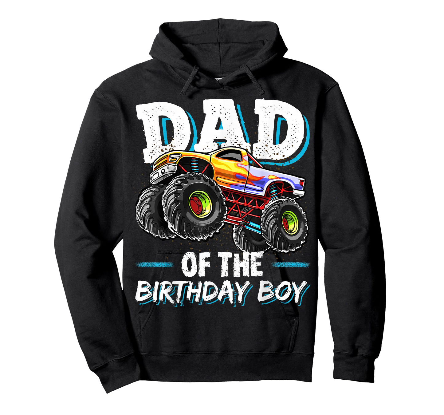 Dad of the Birthday Boy Monster Truck Birthday Novelty Gift T-Shirt