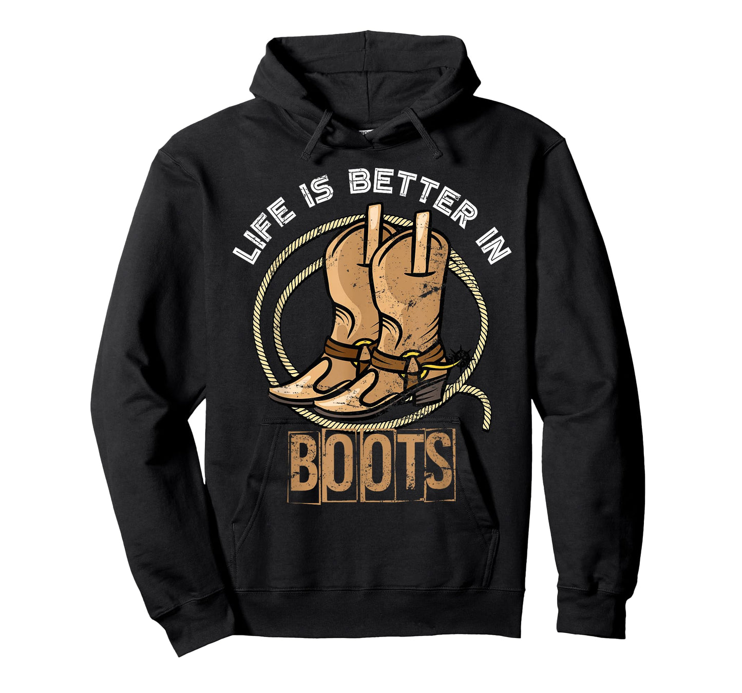Life is Better in Boots Funny Gift Cowboy T-Shirt