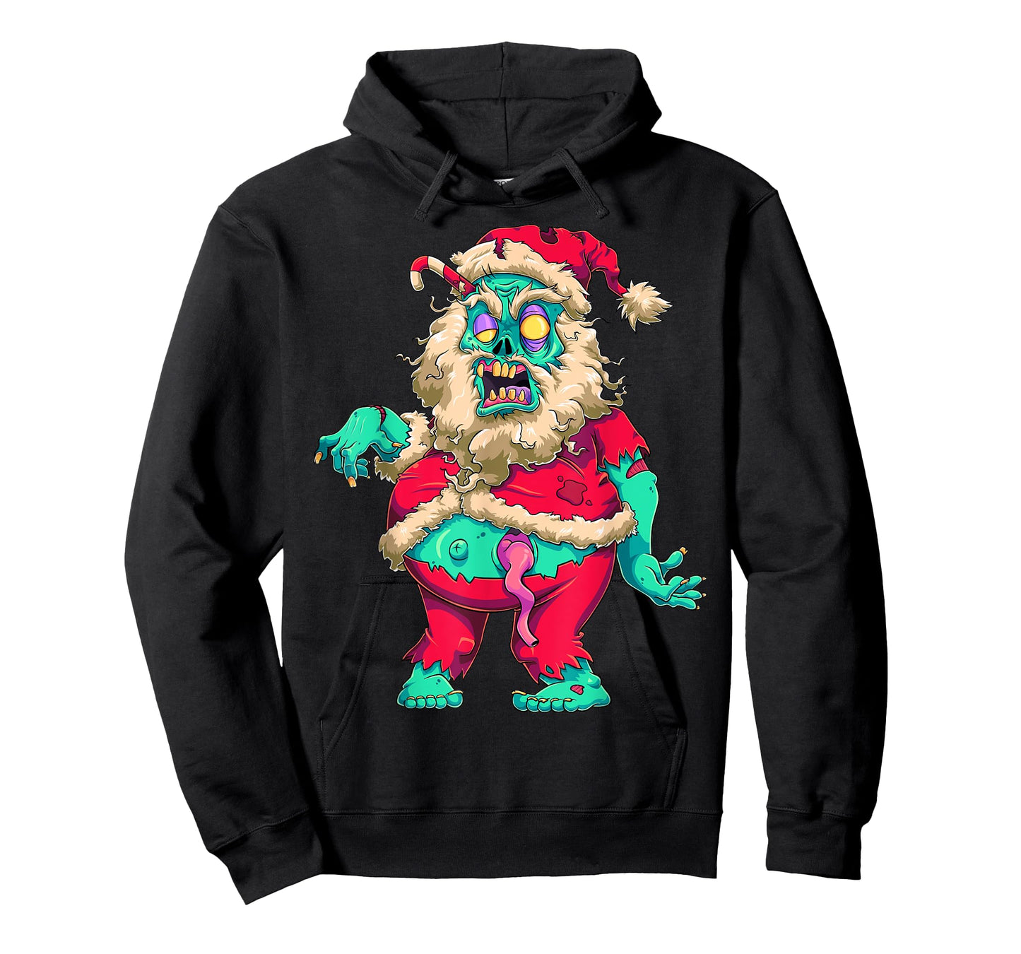 Scary Zombie Santa Claus Merry Creepy Christmas Krampus Kids T-Shirt