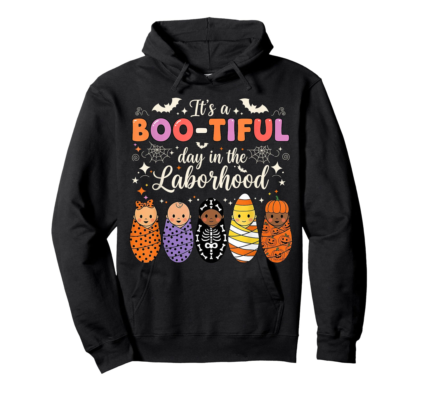 Spooky Swaddle Squad Halloween Funny Labor and Delivery T-Shirt