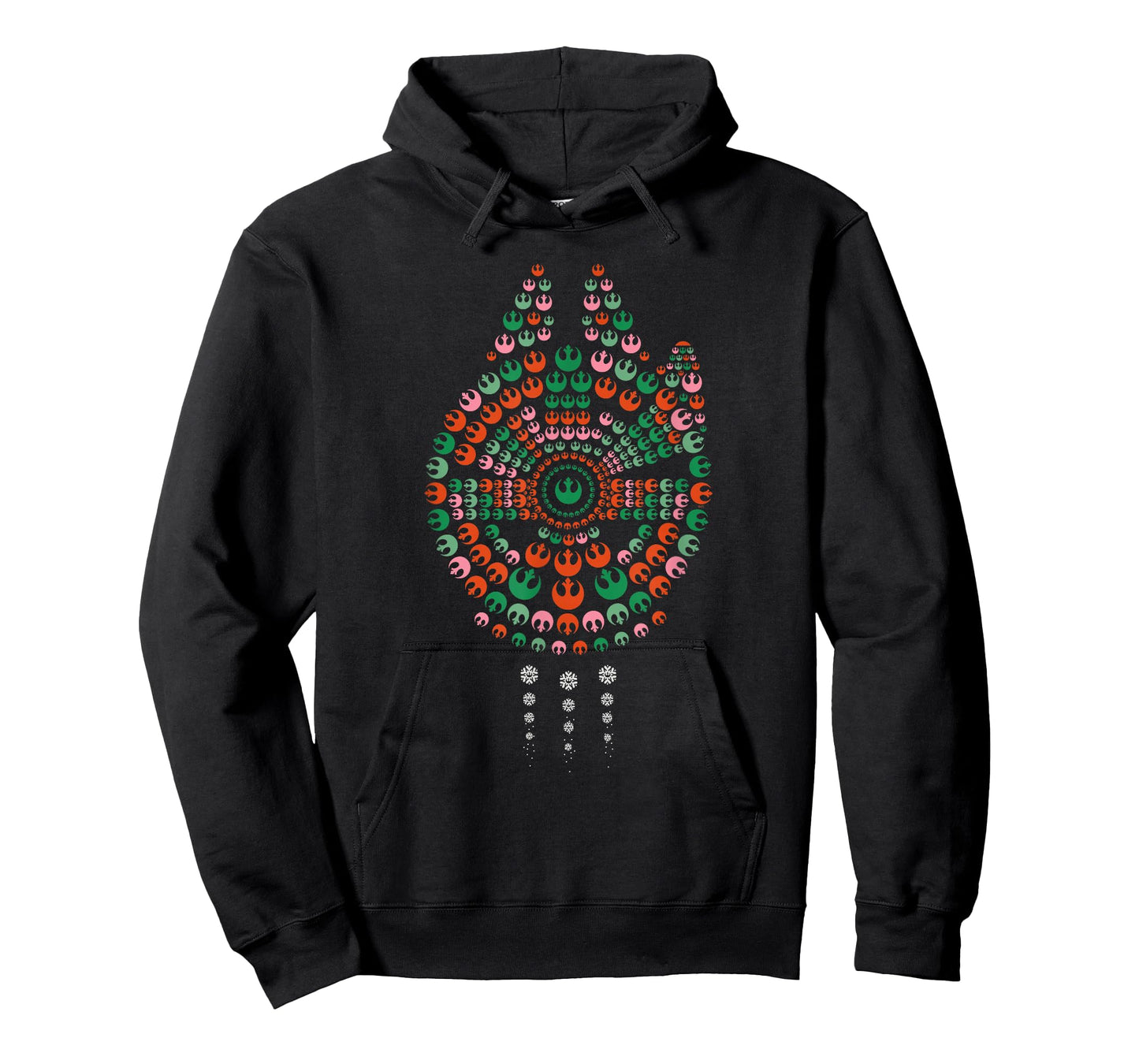 Star Wars Holiday Christmas Rebel Symbols Millennium Falcon T-Shirt
