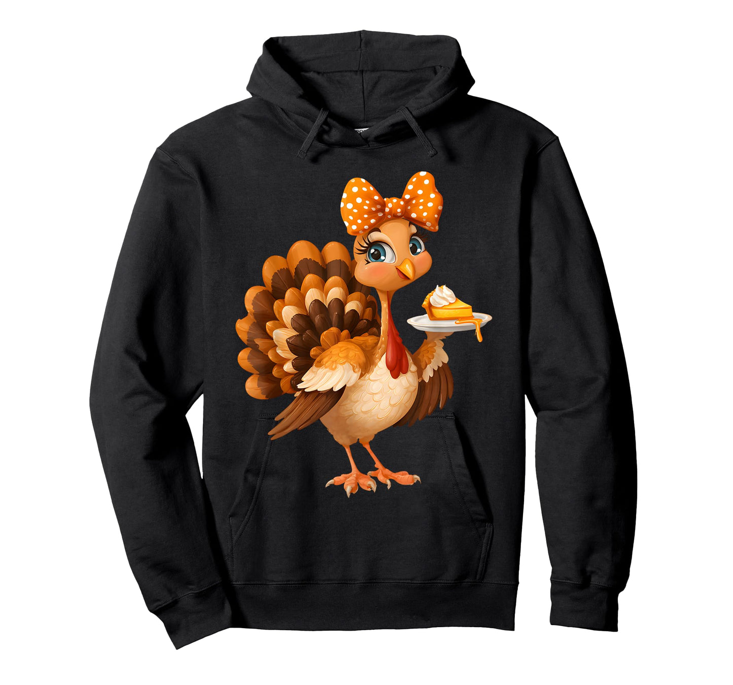Cute Turkey Pie Coquette Bow Girl Women Kid Thanksgiving T-Shirt