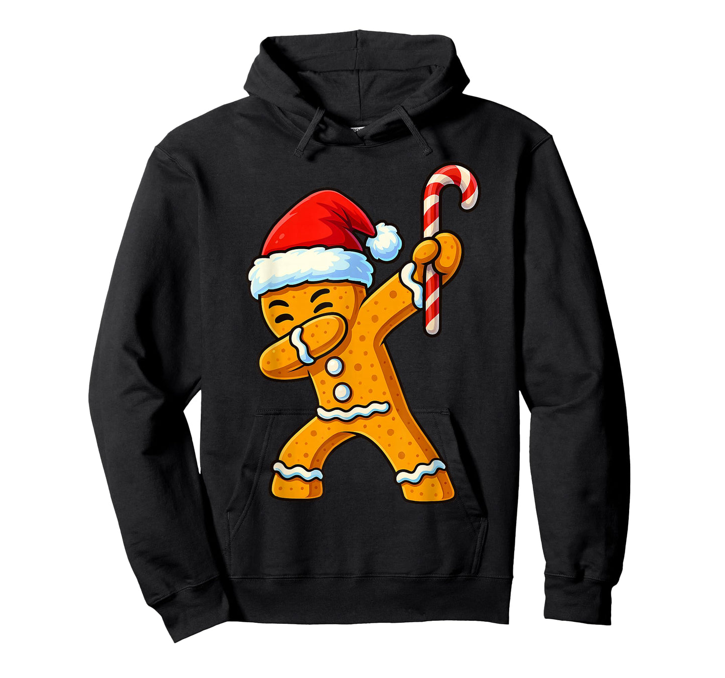 Dabbing Gingerbread Santa Candy Christmas Boys Teen Girl Kid T-Shirt
