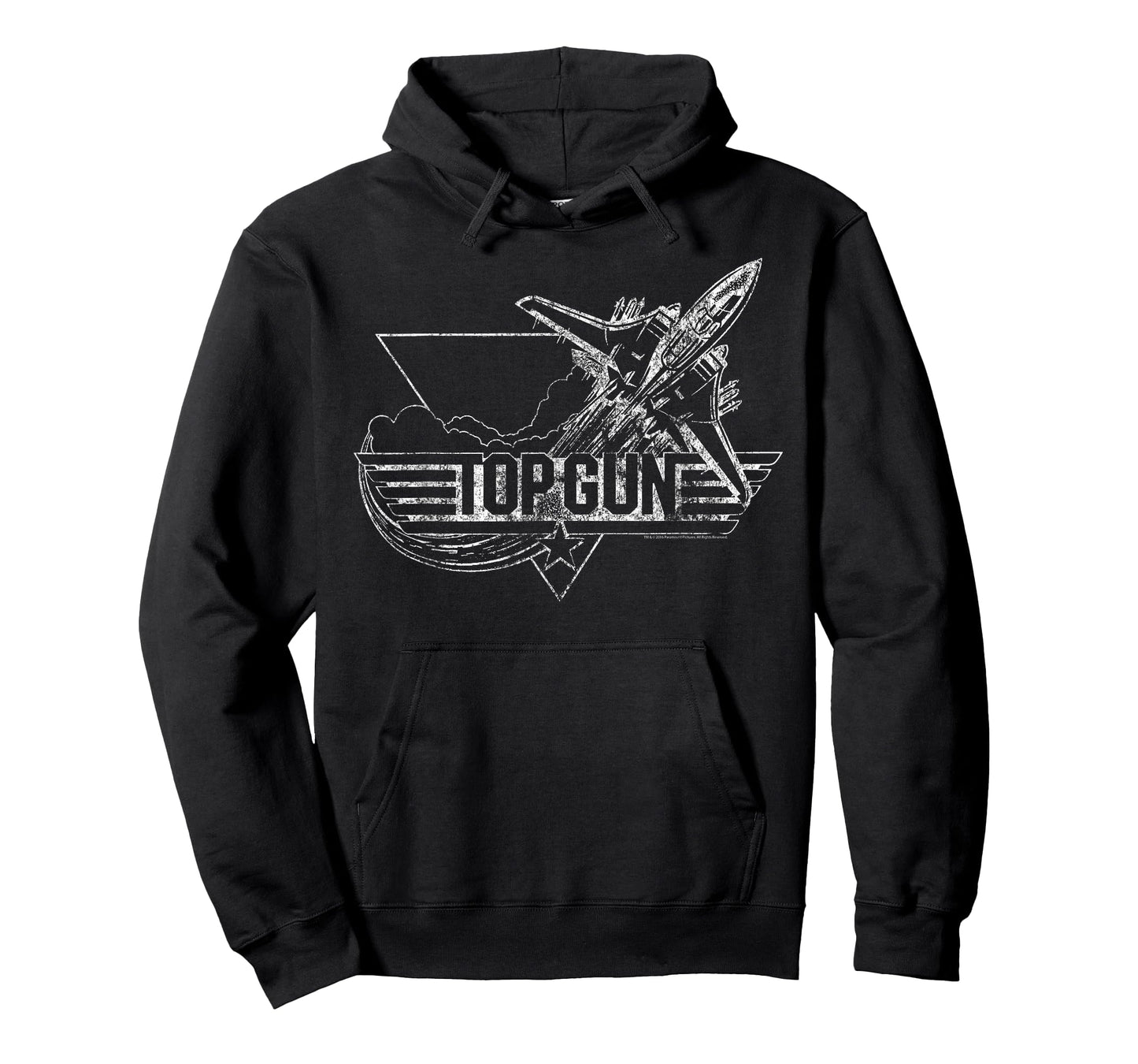 Top Gun Vintage Silhouette Logo Action Movie T-Shirt