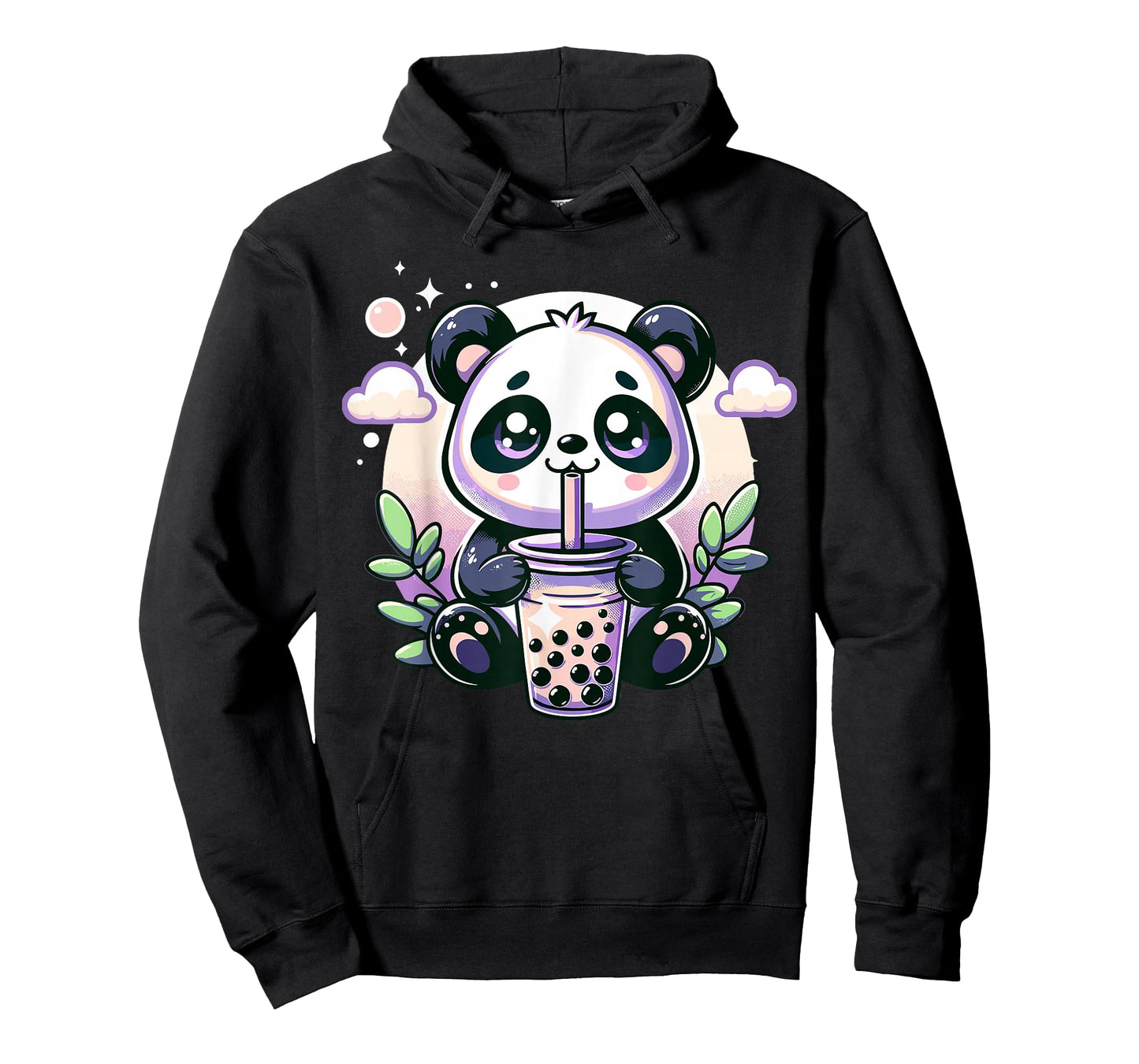 Kawaii Panda Anime Boba Drink Bubble Tea Kids Teen Girl Boy T-Shirt