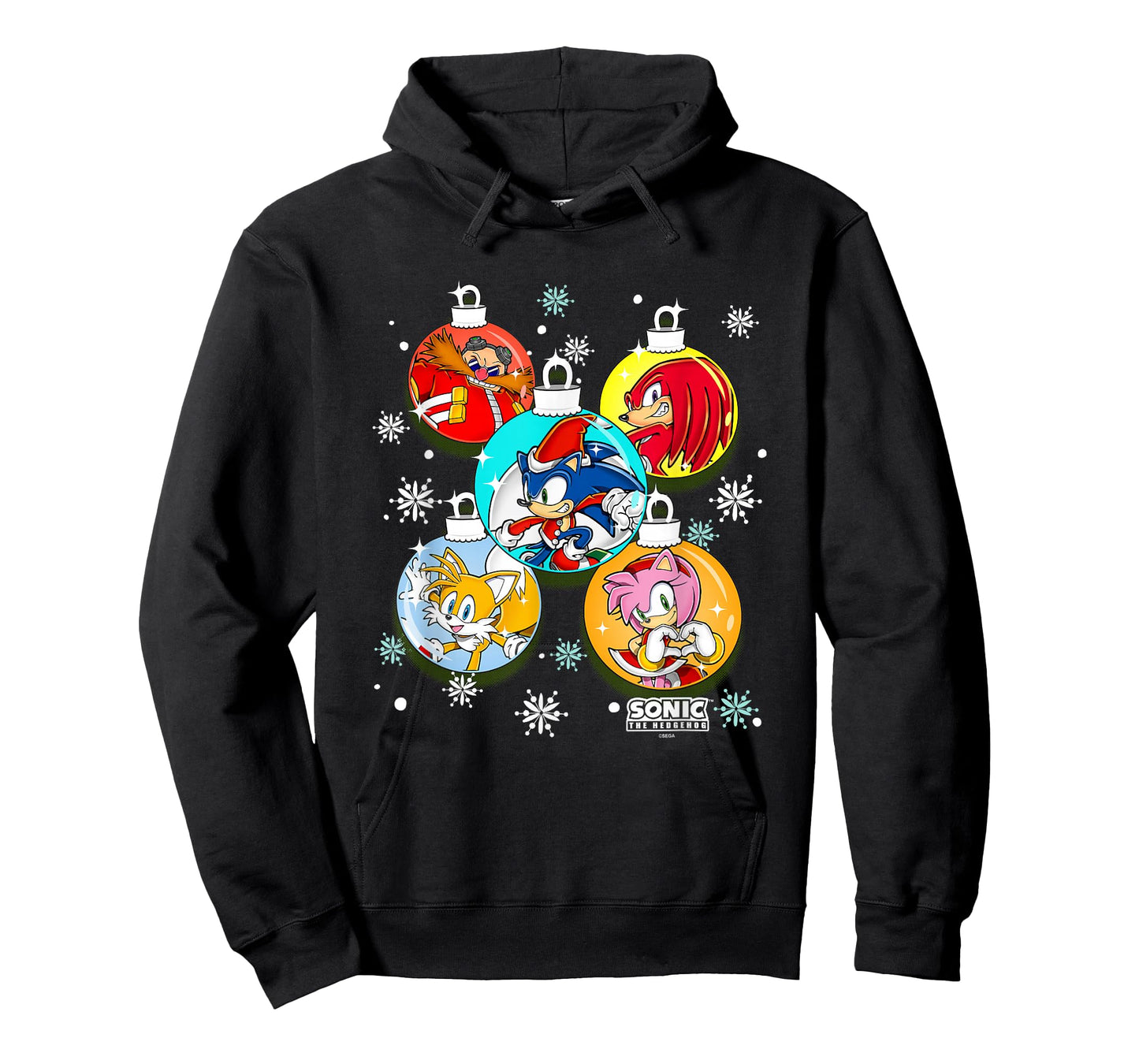 Sonic The Hedgehog Christmas X-Mas Globes Decorations T-Shirt
