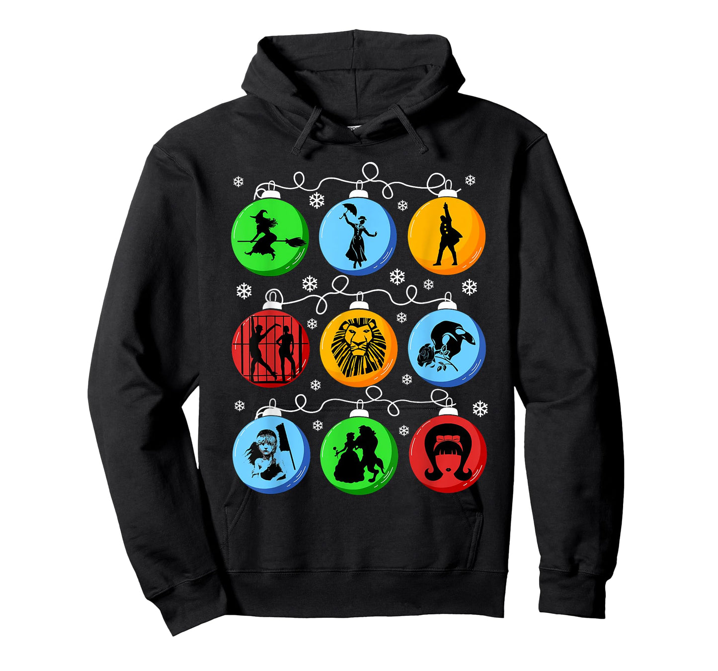 Broadways Christmas Bulbs Ornament lights Xmas Gift T-Shirt