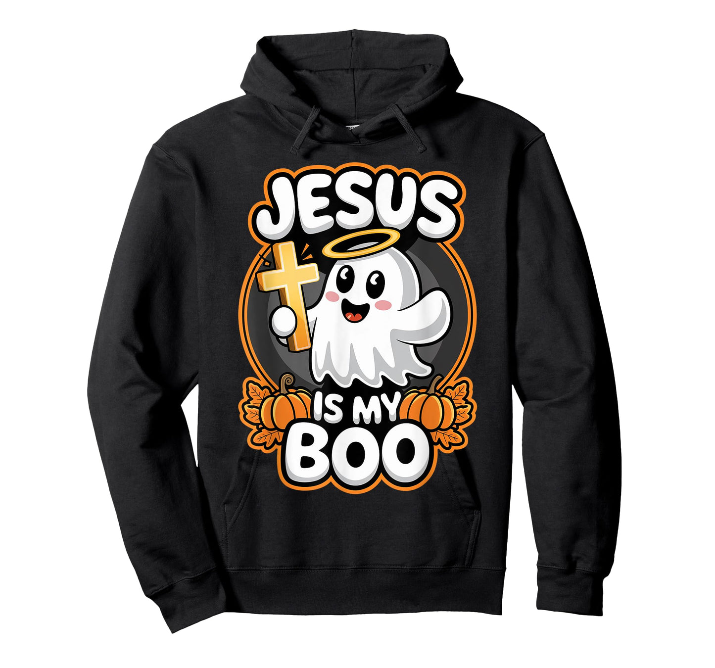 Jesus is My Boo Christian Faith Fall-O-Ween Cute Ghost Cross T-Shirt