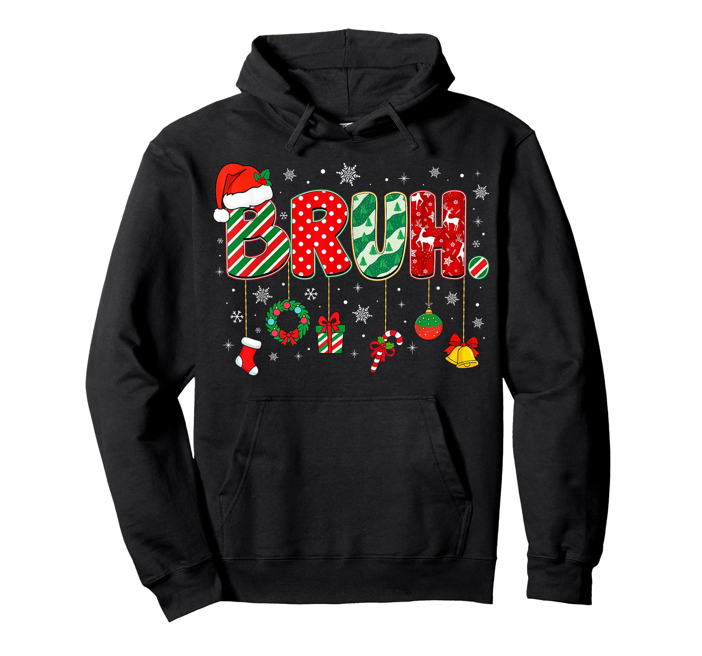 Bruh Meme Funny Saying Bro Greeting Teens Boys Men Christmas T-Shirt