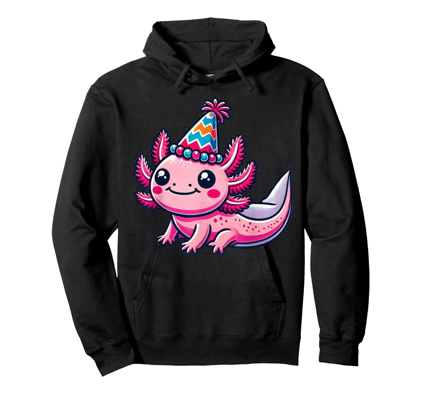 Anime Kawaii Axolotl Birthday Party Hat T-Shirt