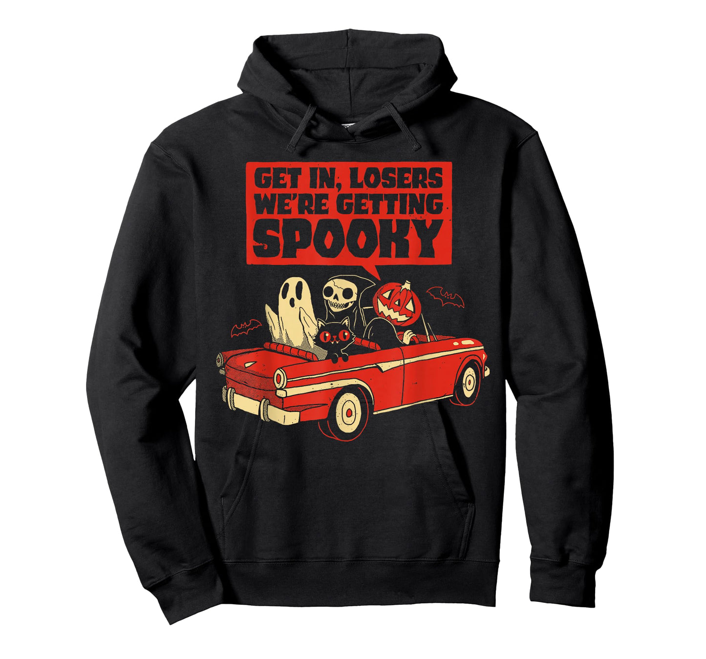 Get In, Losers We'Re Getting Spooky Skeleton Pumpkin Ghost T-Shirt