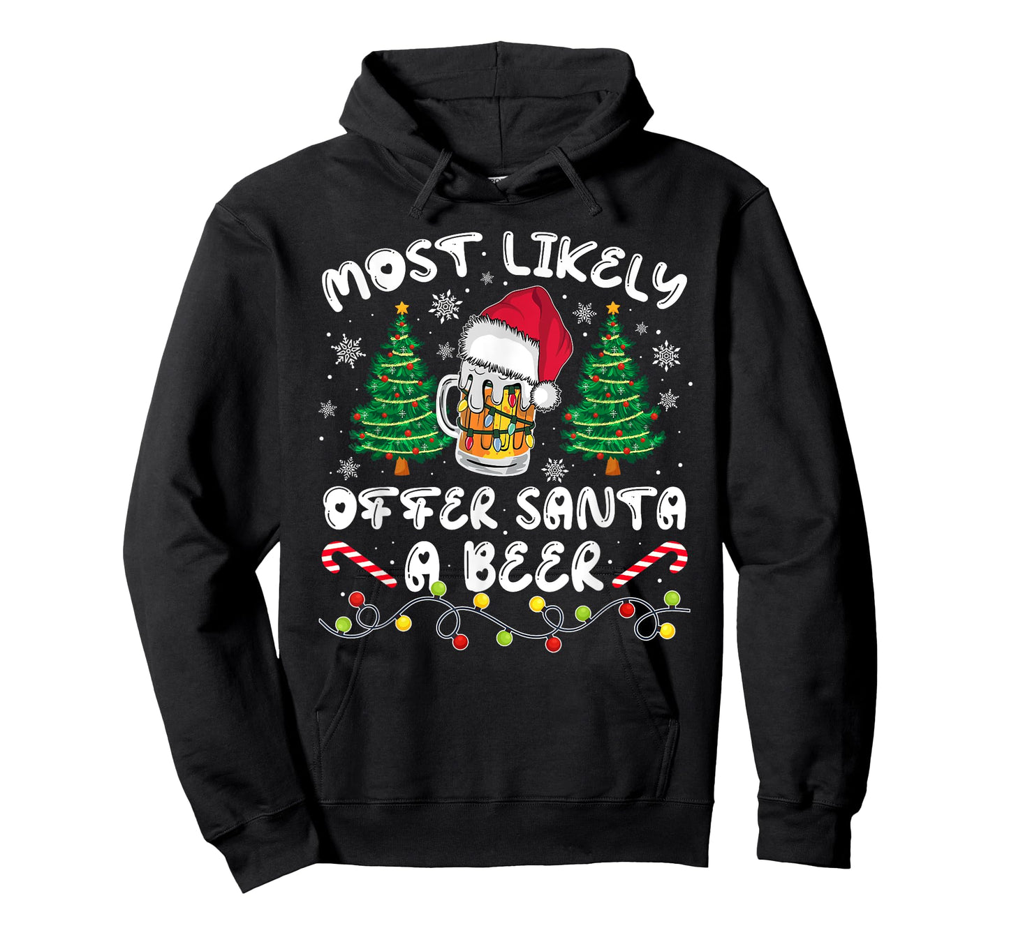 Most Likely Offer Santa Christmas Xmas Family Match Dad Men T-Shirt