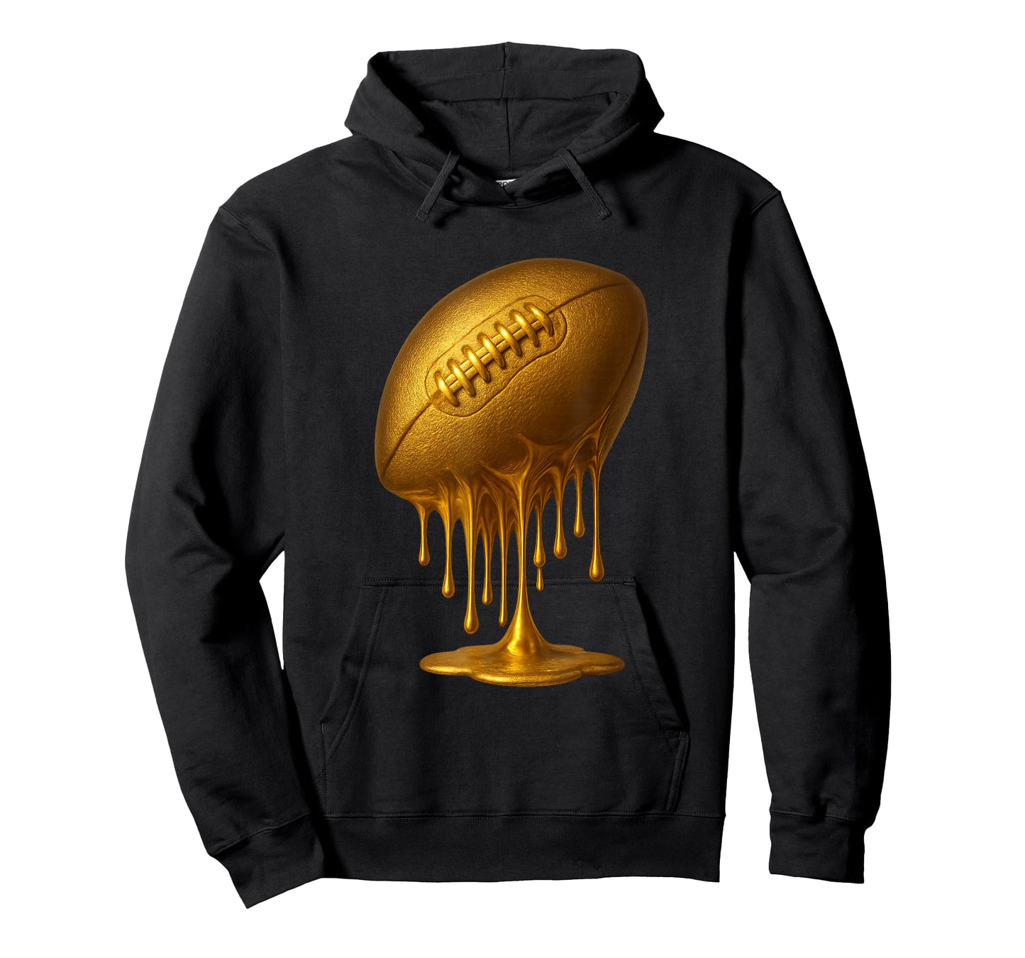 Football Drip Drippy Gold Spirit Wear Game Day Boys Youth T-Shirt