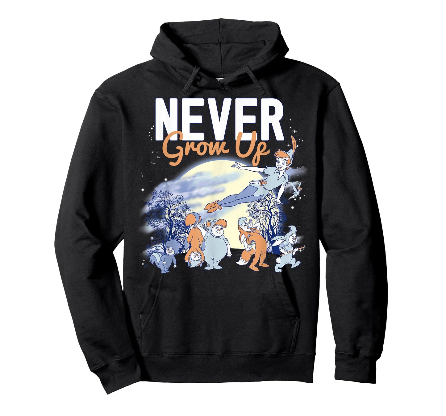 Disney Peter Pan Lost Boys Never Grow Up Night Portrait T-Shirt Small