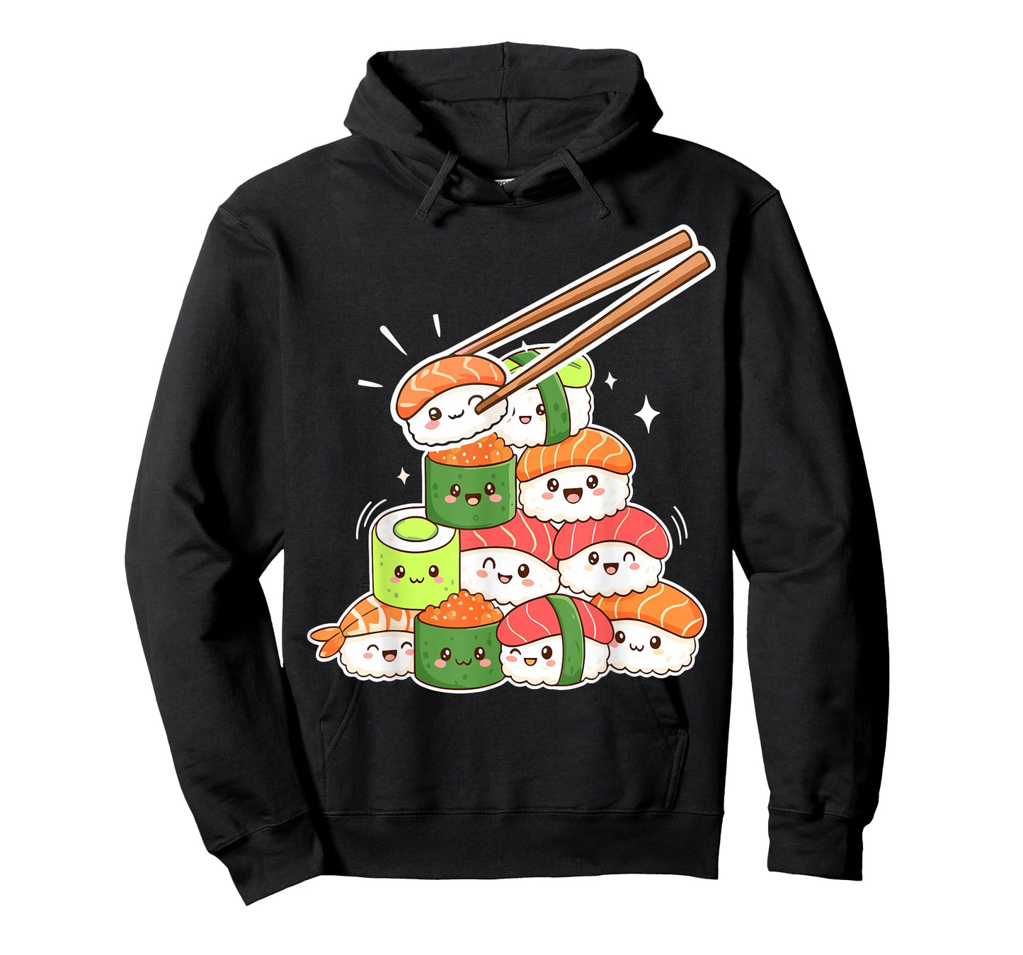 Kawaii Sushi Anime Cute Japanese Food T-Shirt