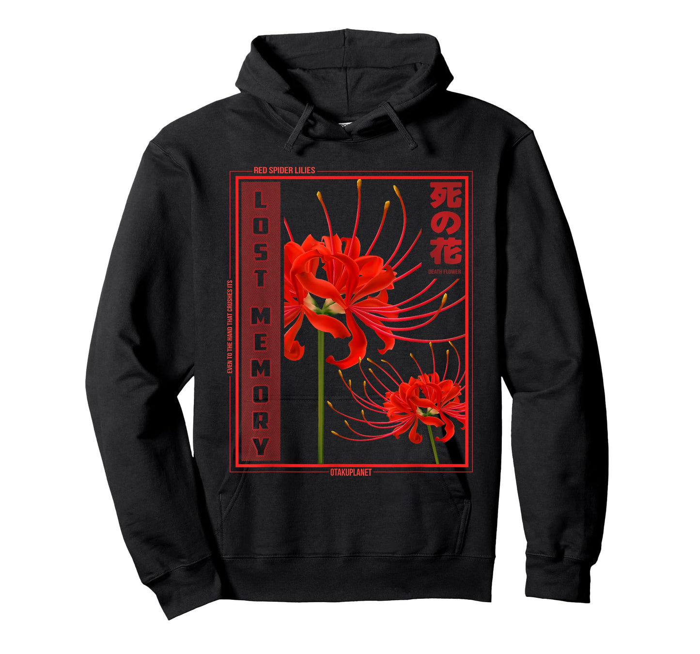 Japanese Spider Lily Flower Lover Anime Aesthetic Manga T-Shirt