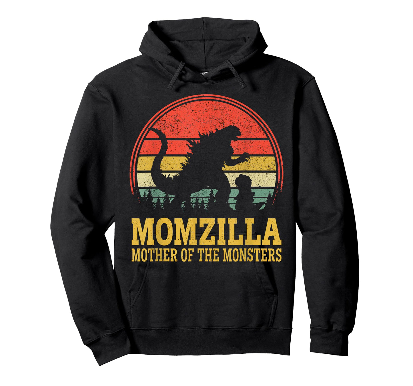 Women Momzilla Mother Of Monsters Vintage Mothers Day T-Shirt