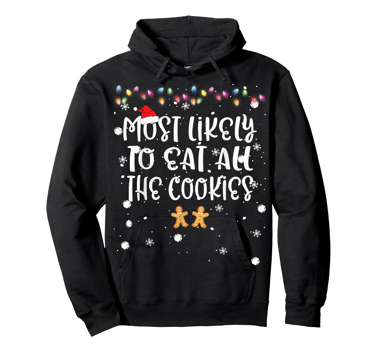 Most Likely To Eat All The Cookie Christmas Family Match Fun T-Shirt