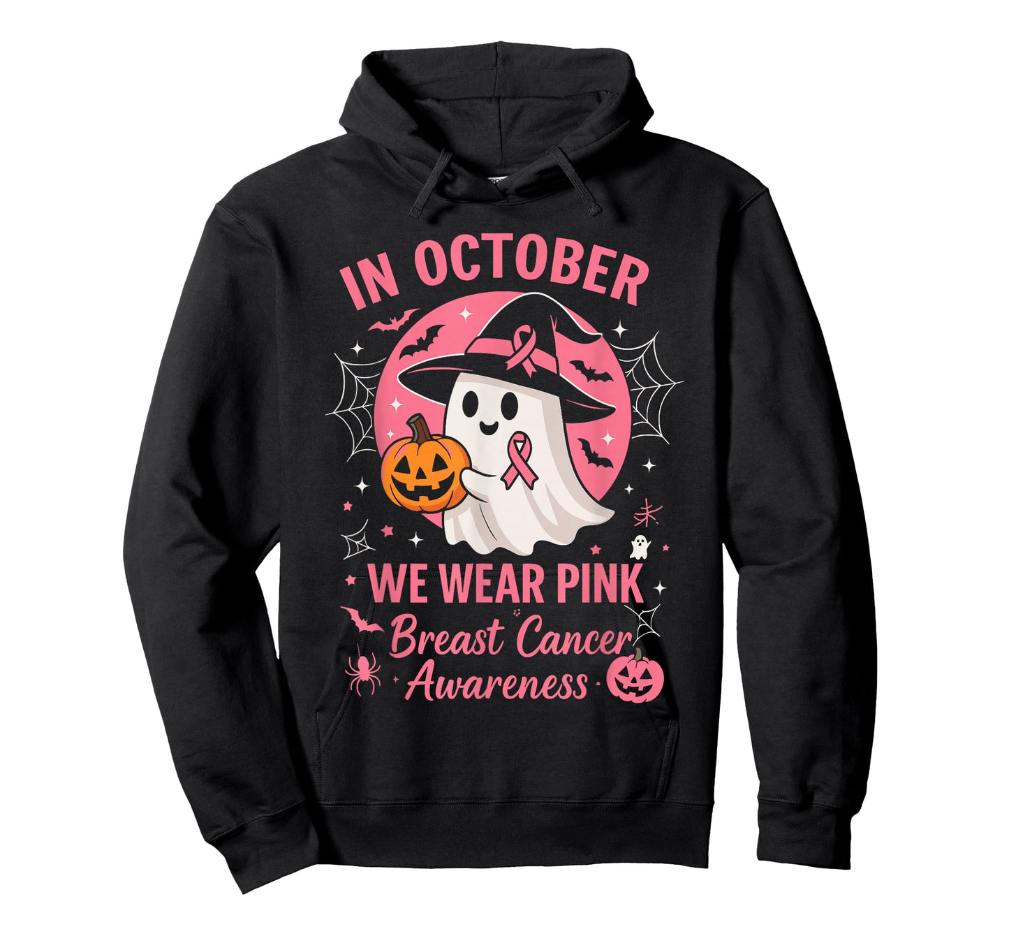 Breast Cancer Shirts Women Halloween in October We Wear Pink T-Shirt