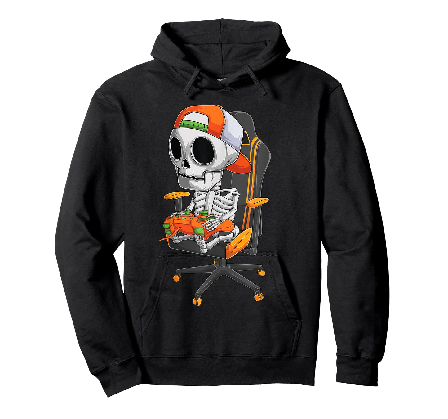 Halloween skeleton gamer video gaming boys men kids teens T-Shirt