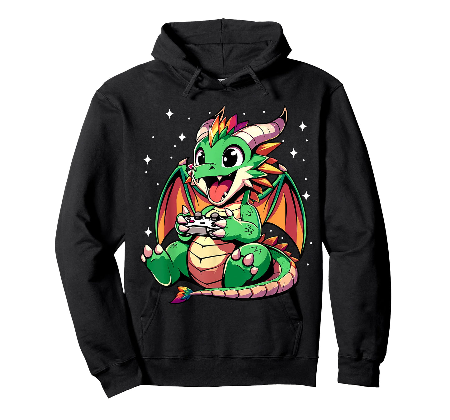 Cute Dragon Playing Video Games - Funny Gamer Boys Kids T-Shirt