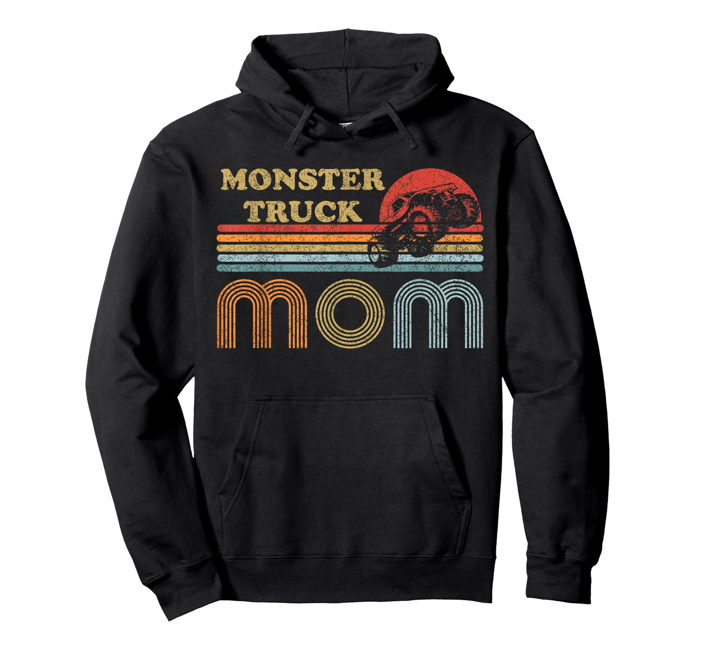 Monster Truck Mom Shirt Vintage Sunset Retro Horizon Lines T-Shirt