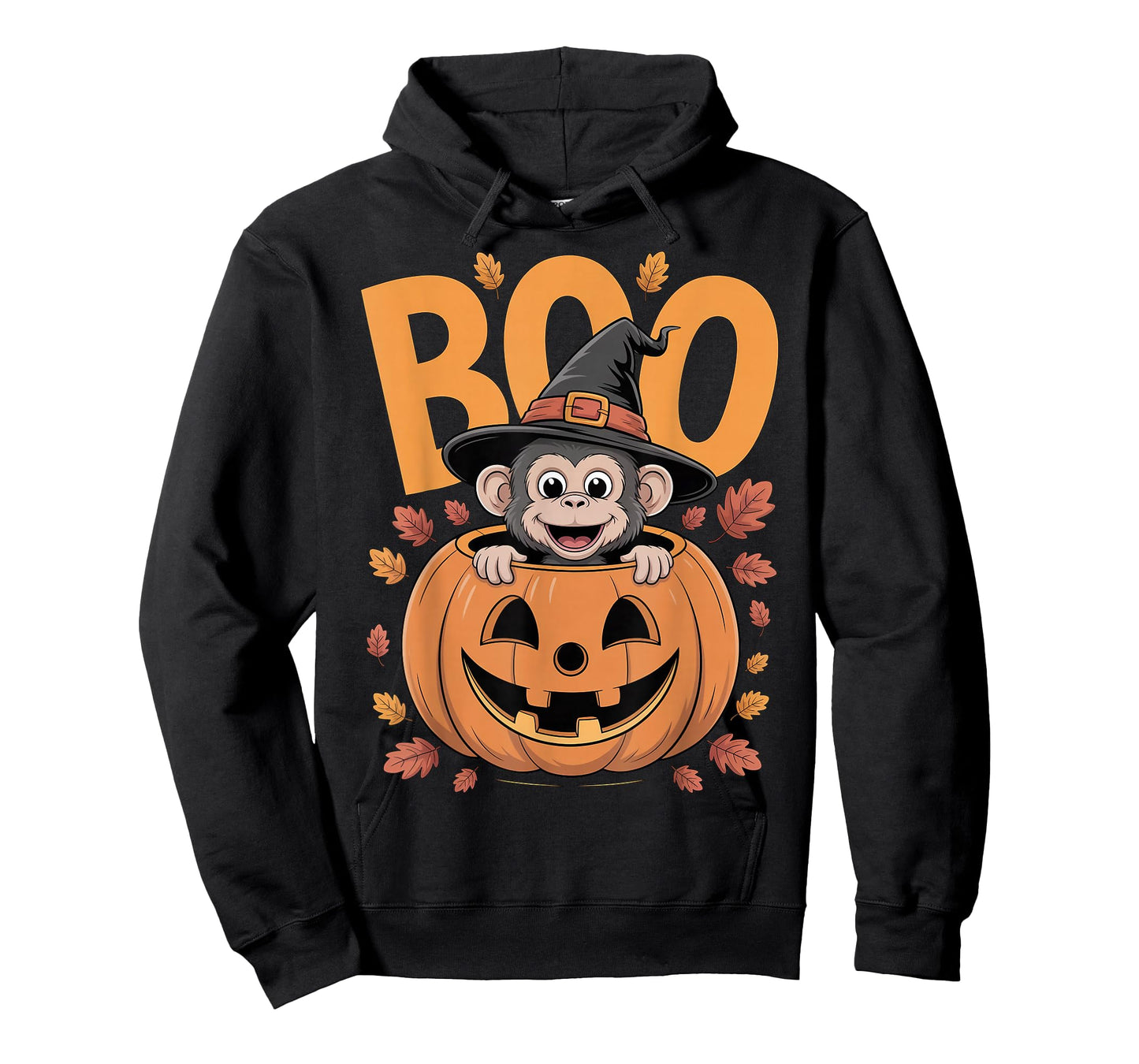 Monkey Costume on Pumpkin Halloween Monkey T-Shirt