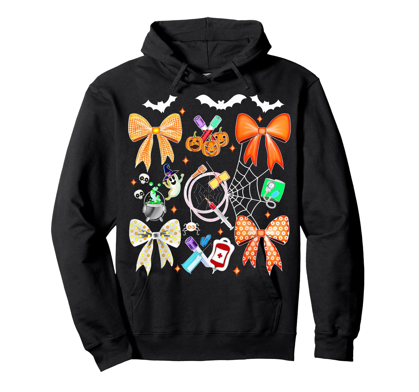Coquette Bow Ghost Phlebotomist Halloween Phlebotomy Squad T-Shirt