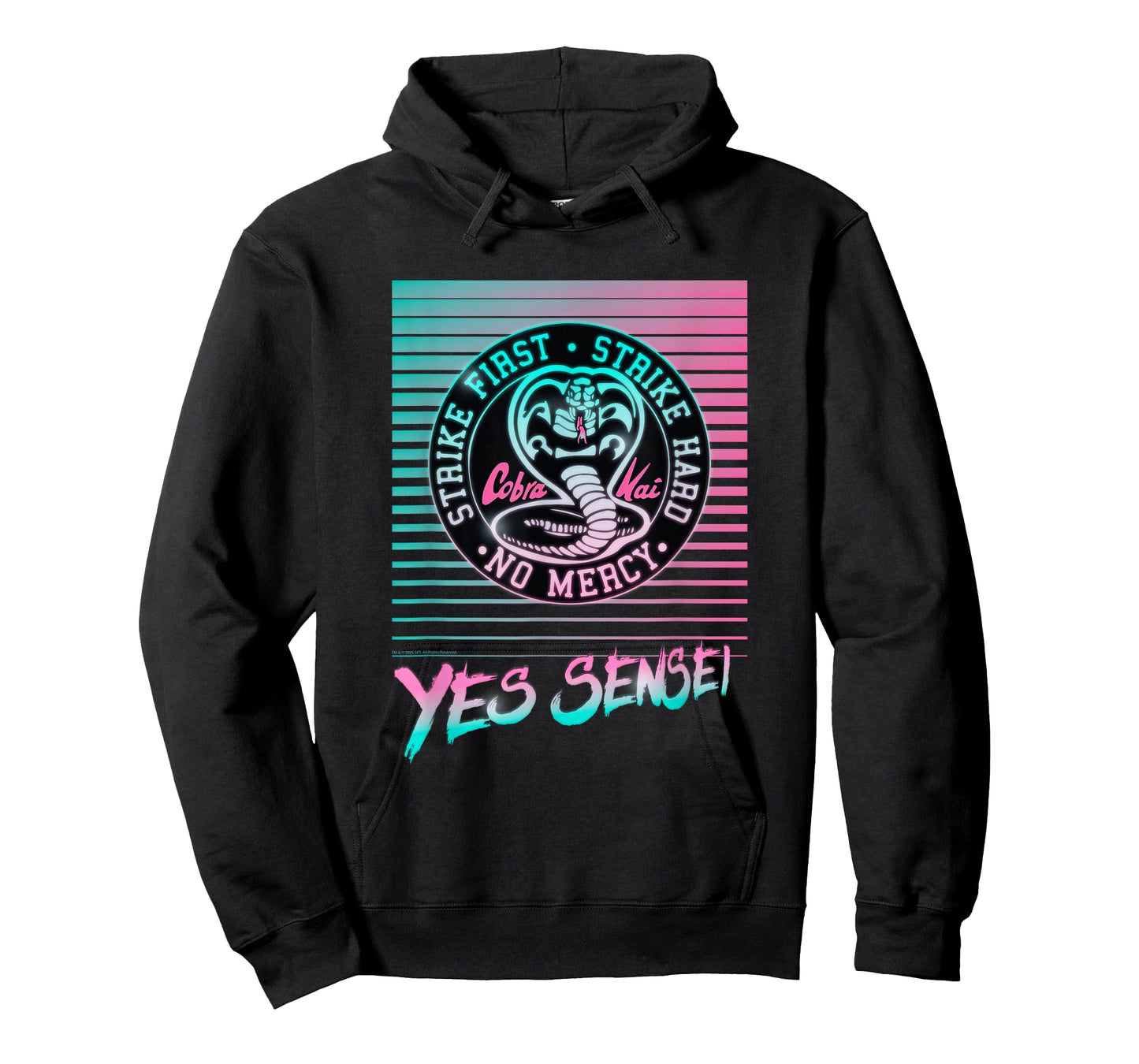 Cobra Kai Yes Sensei Retro Neon T-Shirt