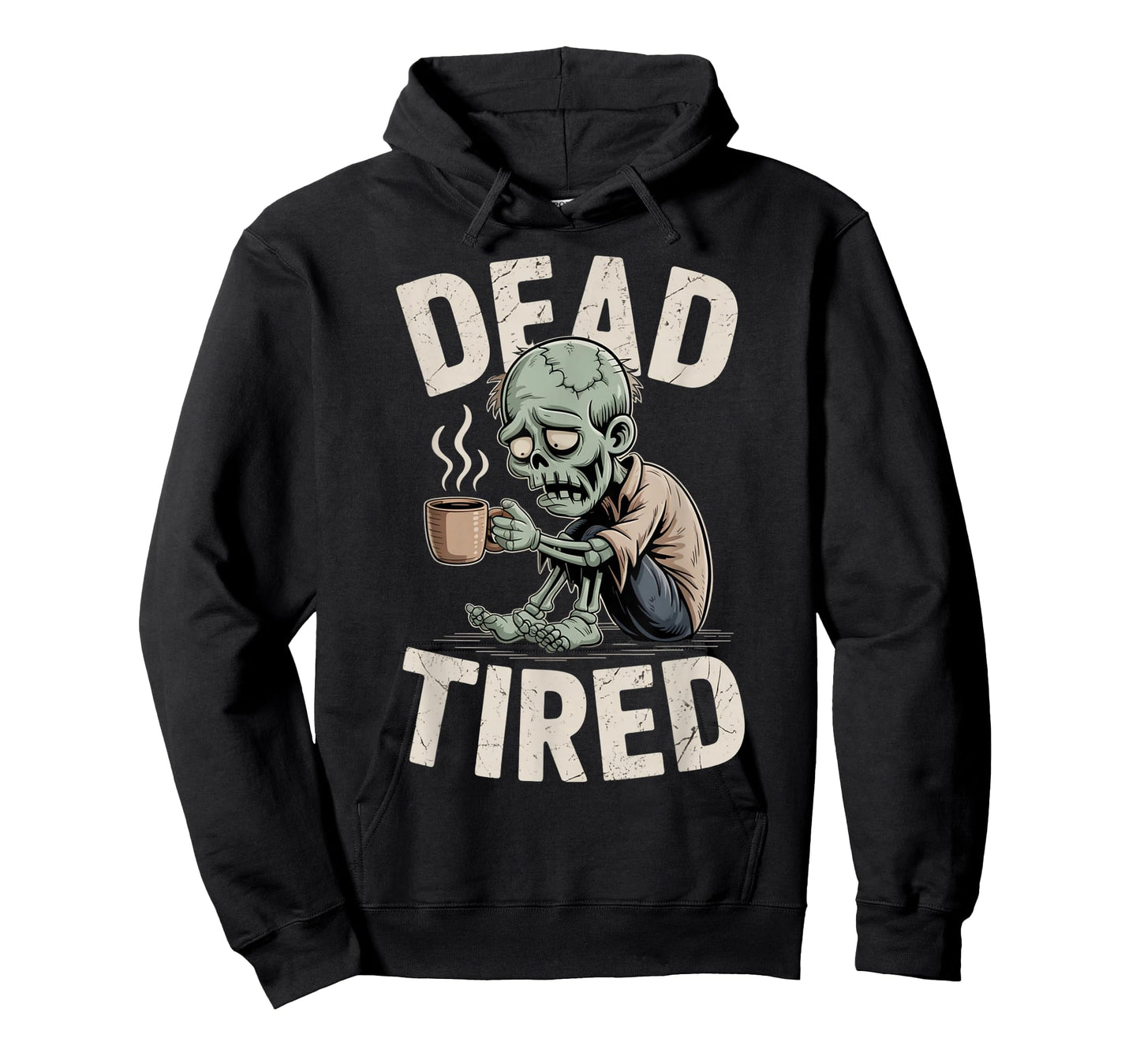 Dead Tired Zombie Coffee Addict Morning Mood T-Shirt