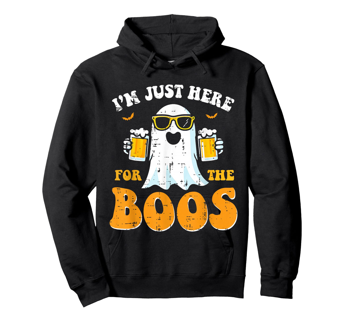 Just Here for The Boos Funny Halloween Men Women Ghost T-Shirt