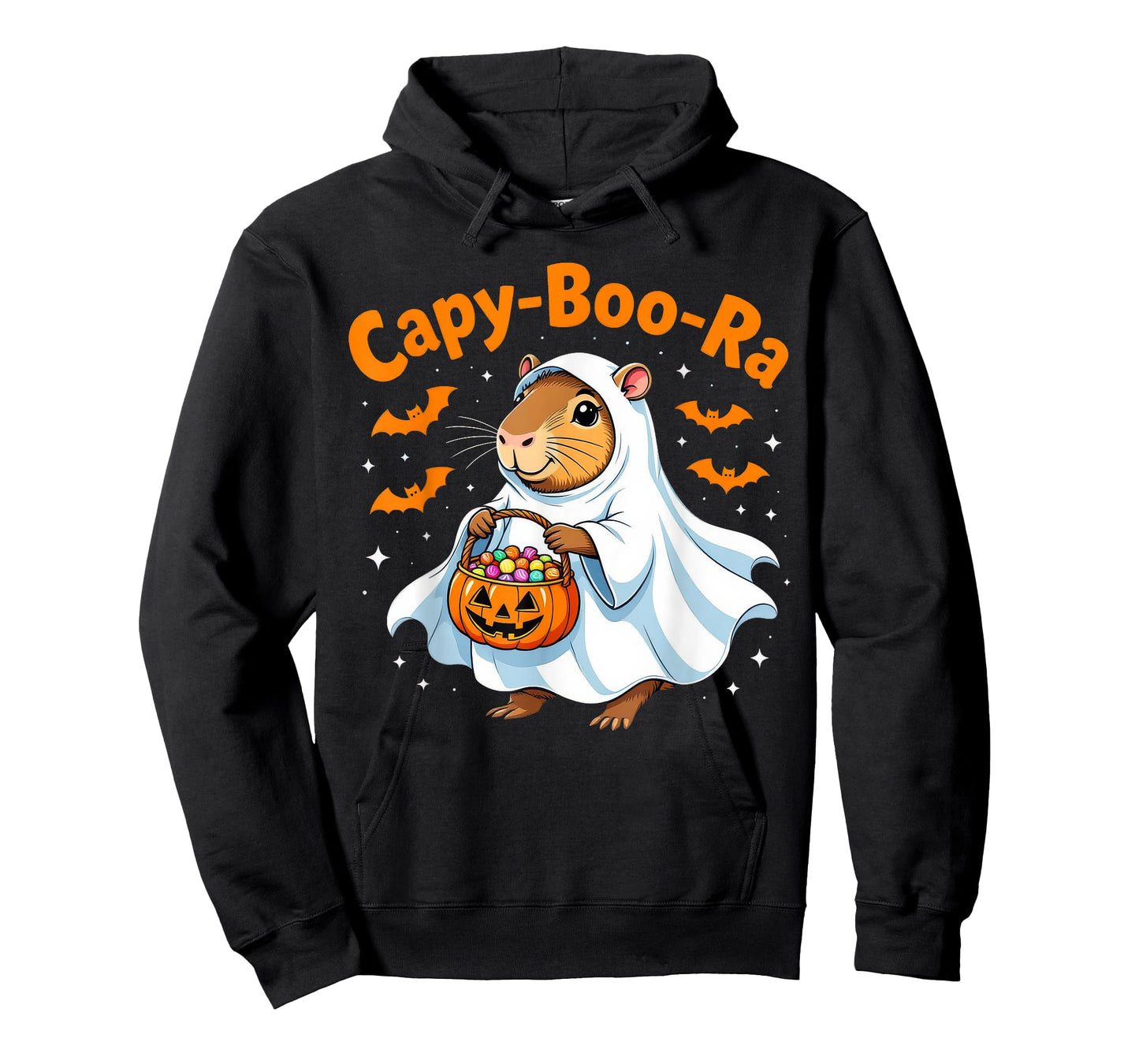 Capy Boo Ra Halloween Ghost Capybara Candy T-Shirt