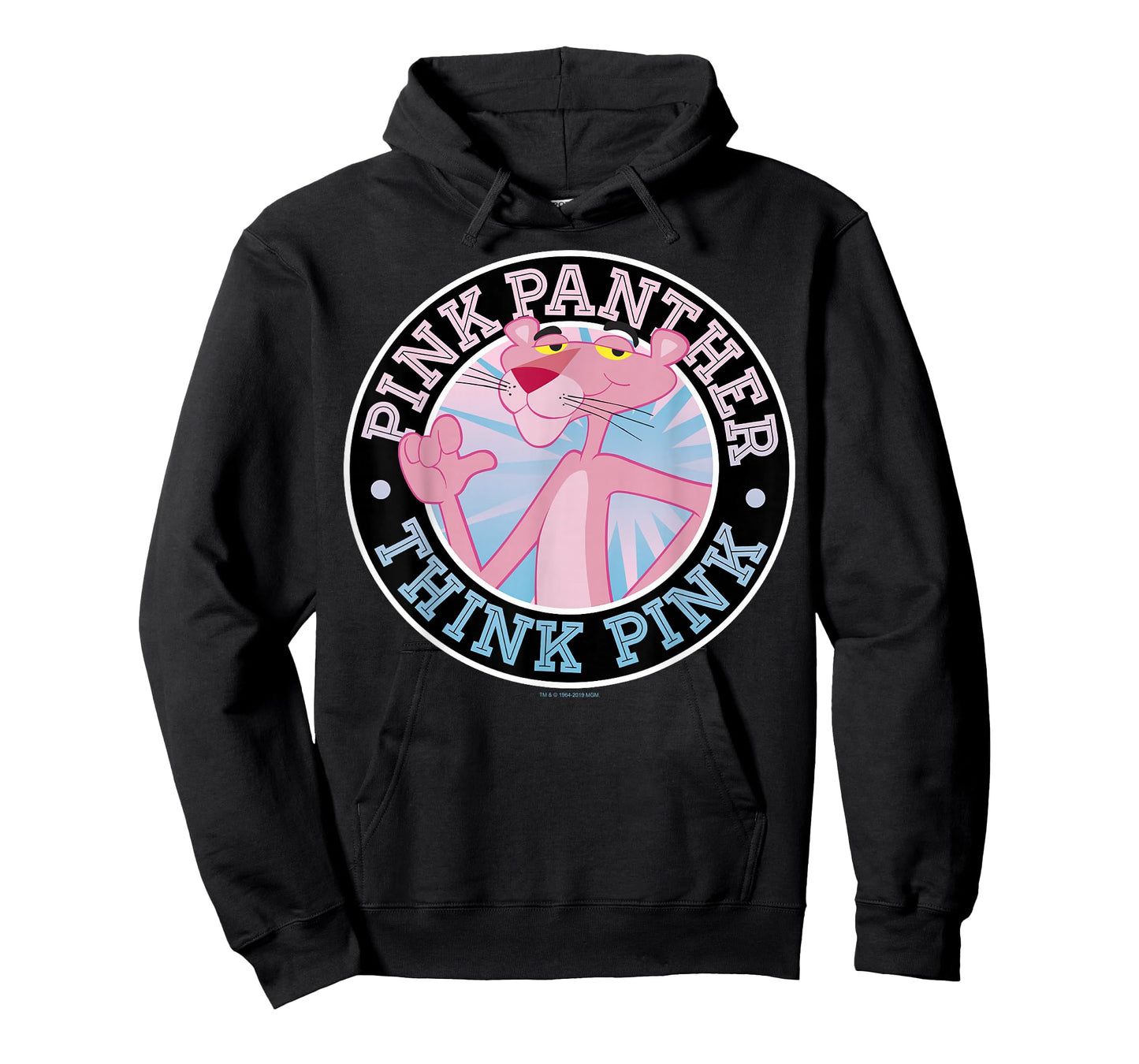 Pink Panther Think Pink Circle Portrait T-Shirt Small