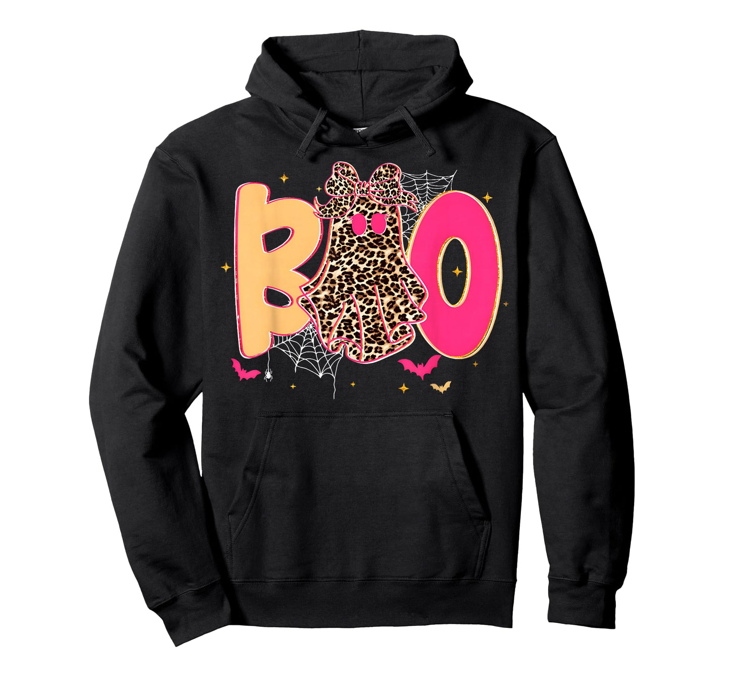 Boo Halloween Leopard Ghost Coquette Bow Spooky Season T-Shirt