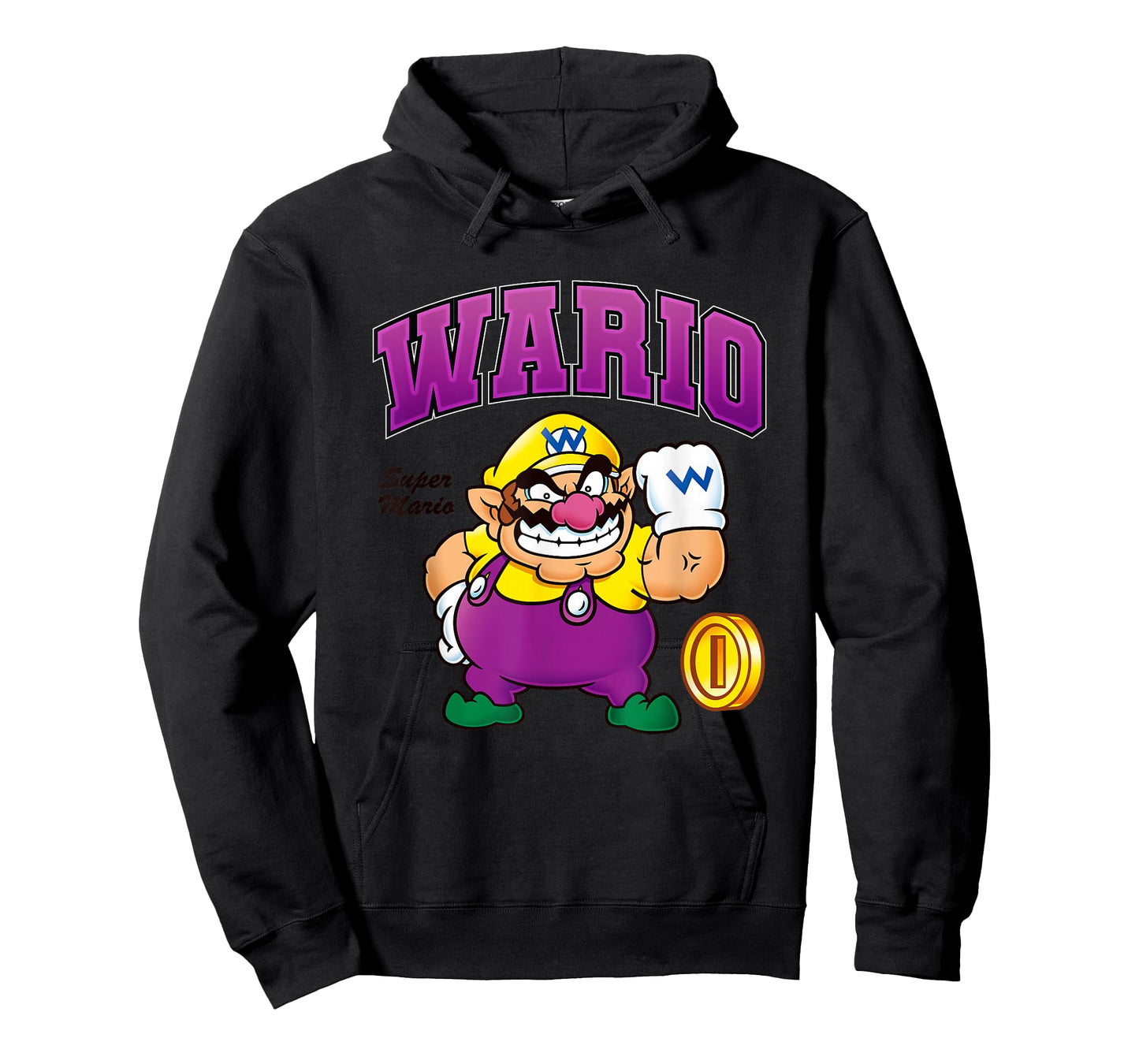 Super Mario Bros Wario Big Character Portrait T-Shirt