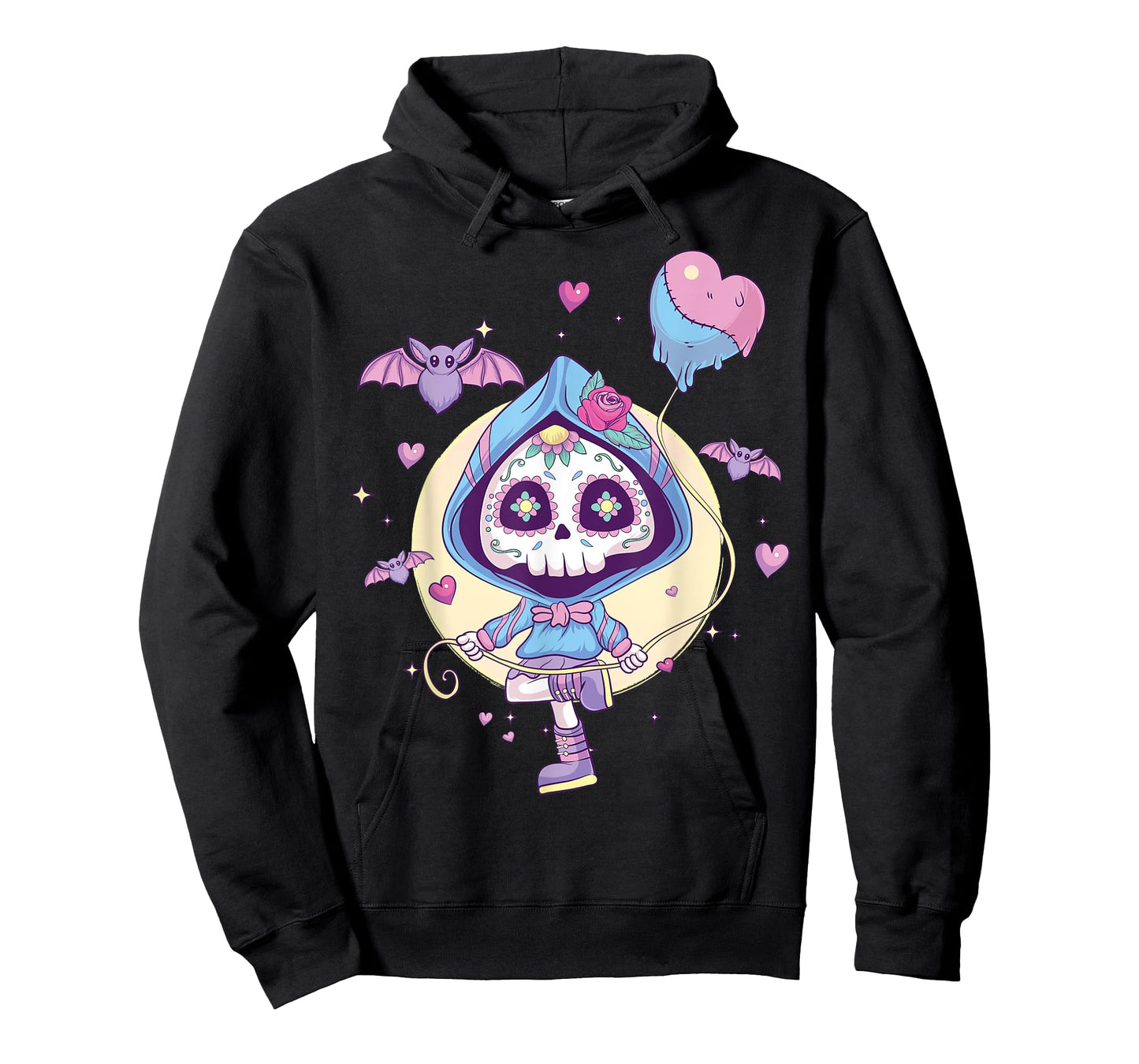 Pastel Goth Cute Creepy Sugar Skull Kawaii Emo Nu Goth T-Shirt